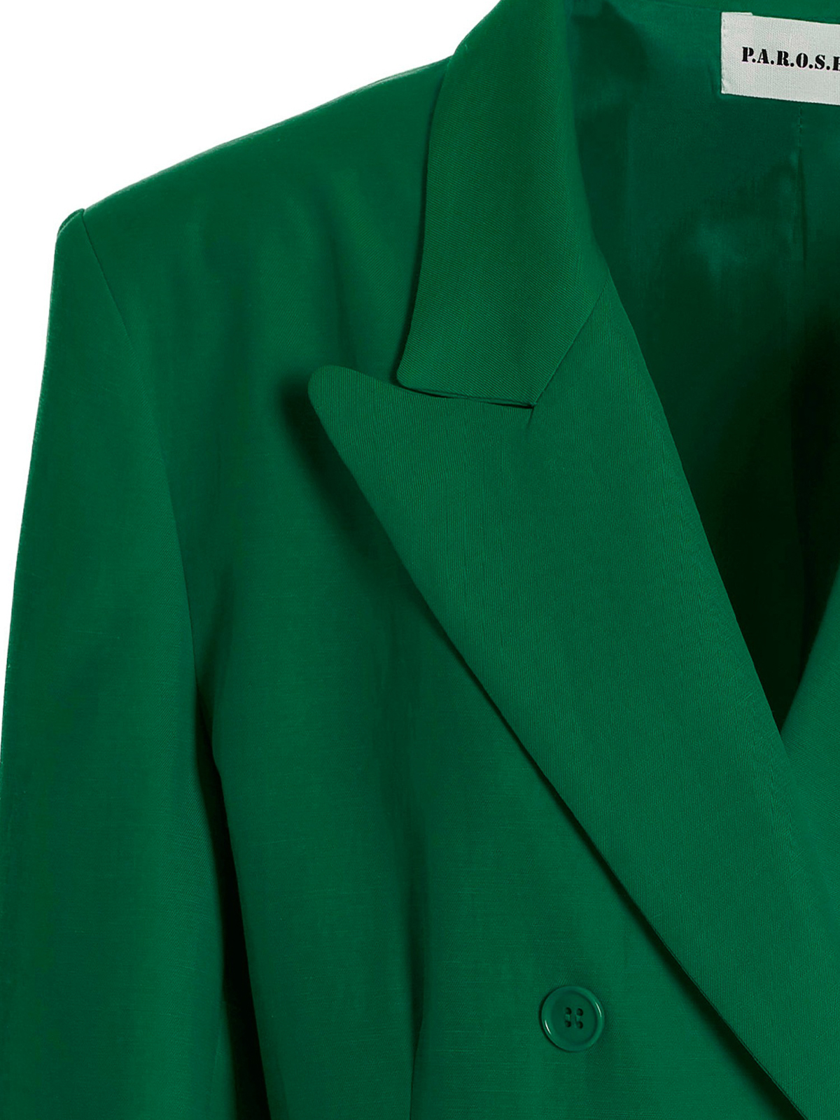 Shop P.a.r.o.s.h Raisa Blazer Jacket In Green