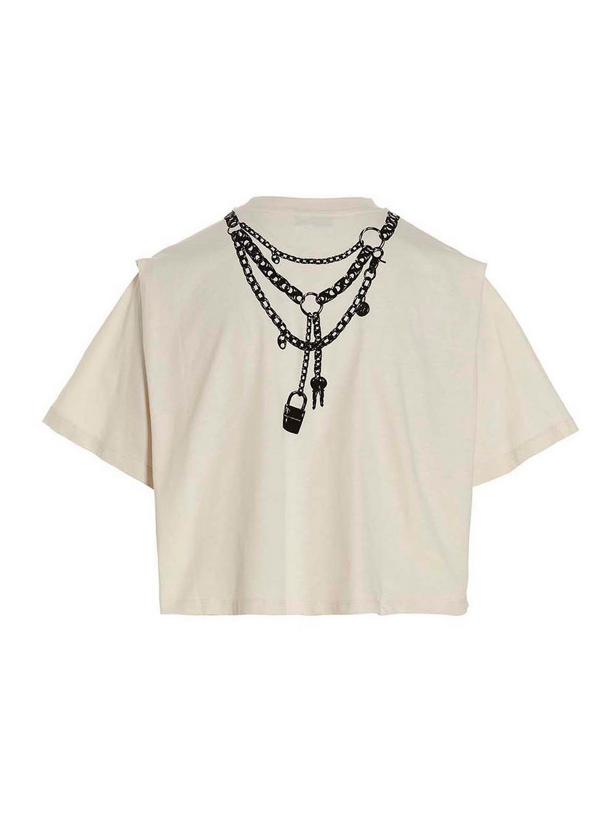 Rabanne Printed T-shirt - White - Women | 23PJTE108CO0468P270