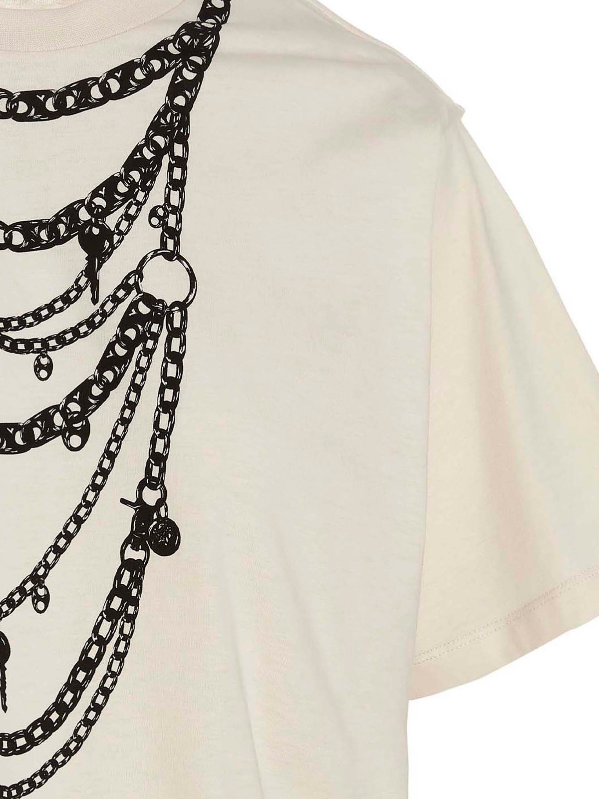 Rabanne Printed T-shirt - White - Women | 23PJTE108CO0468P270