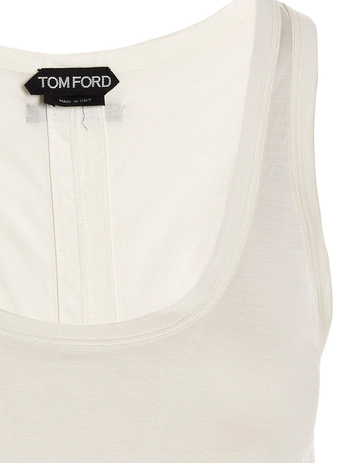 Shop Tom Ford Silk Top In White