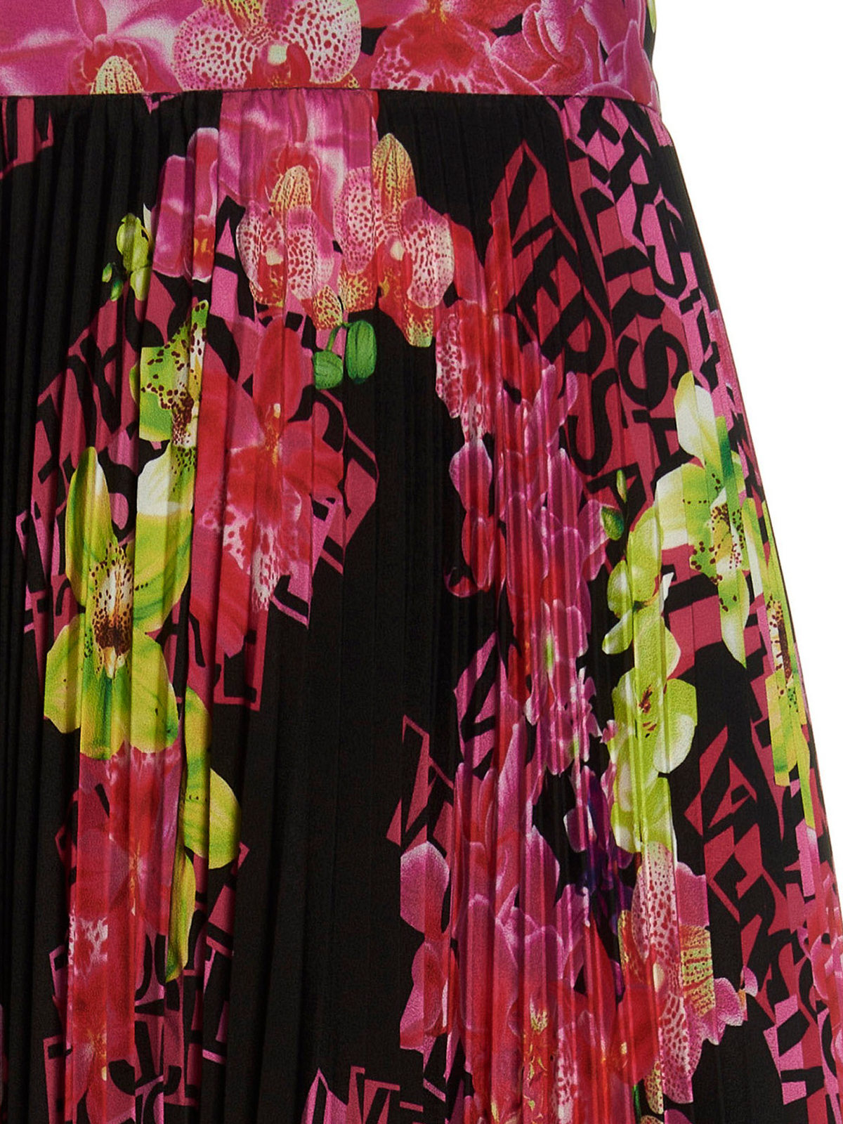 Shop Versace Orchid  Skirt In Multicolor