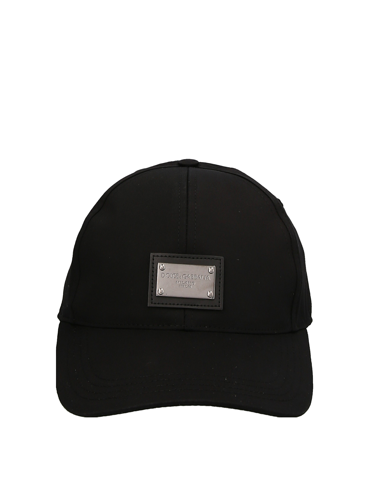Shop Dolce & Gabbana Logo Plaque Cap In Black