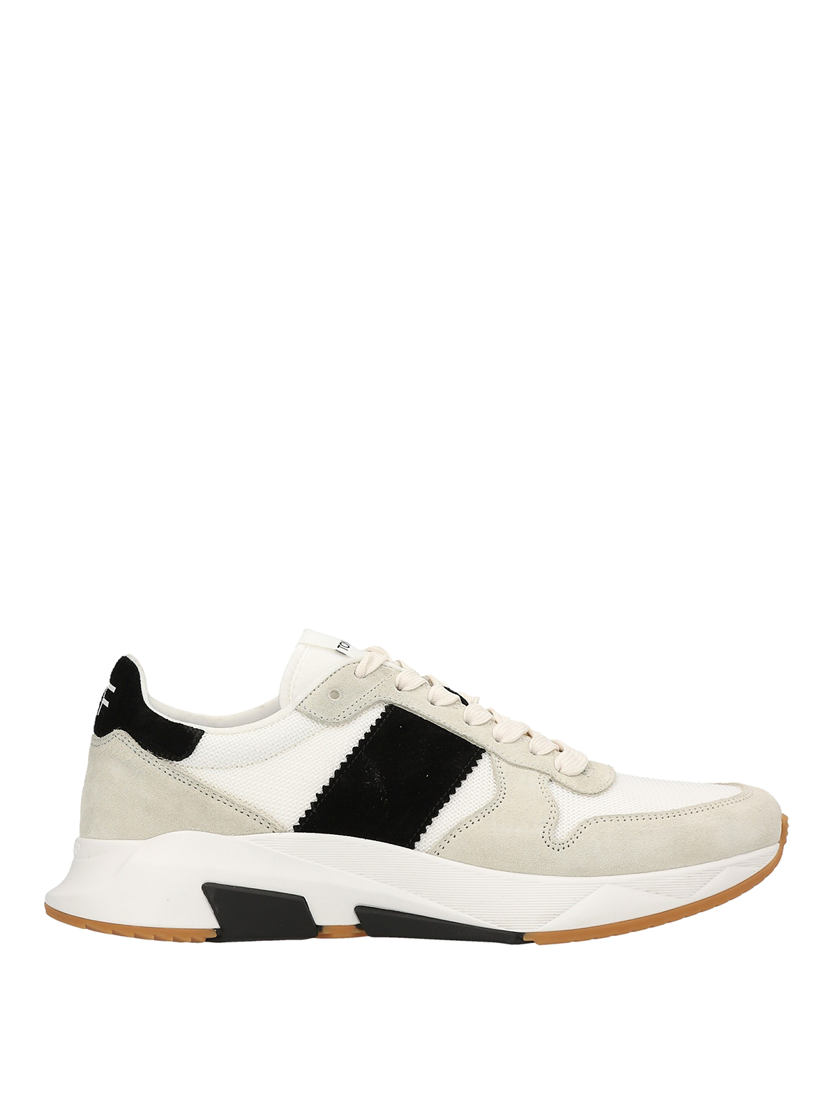 Tom Ford Suede Logo Trainers In Multicolor