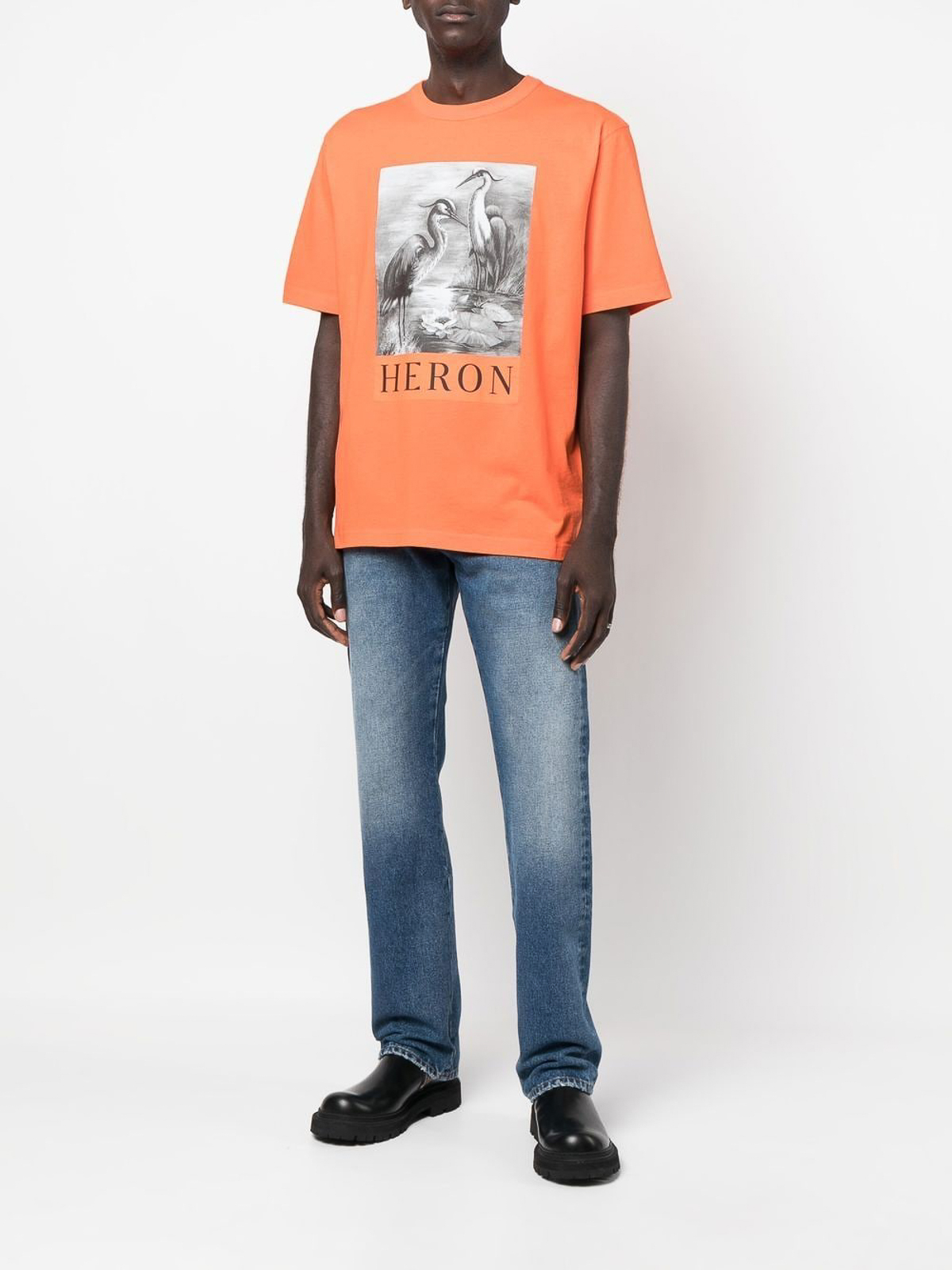 T-shirts Heron Preston - Logo-print crewneck T-shirt