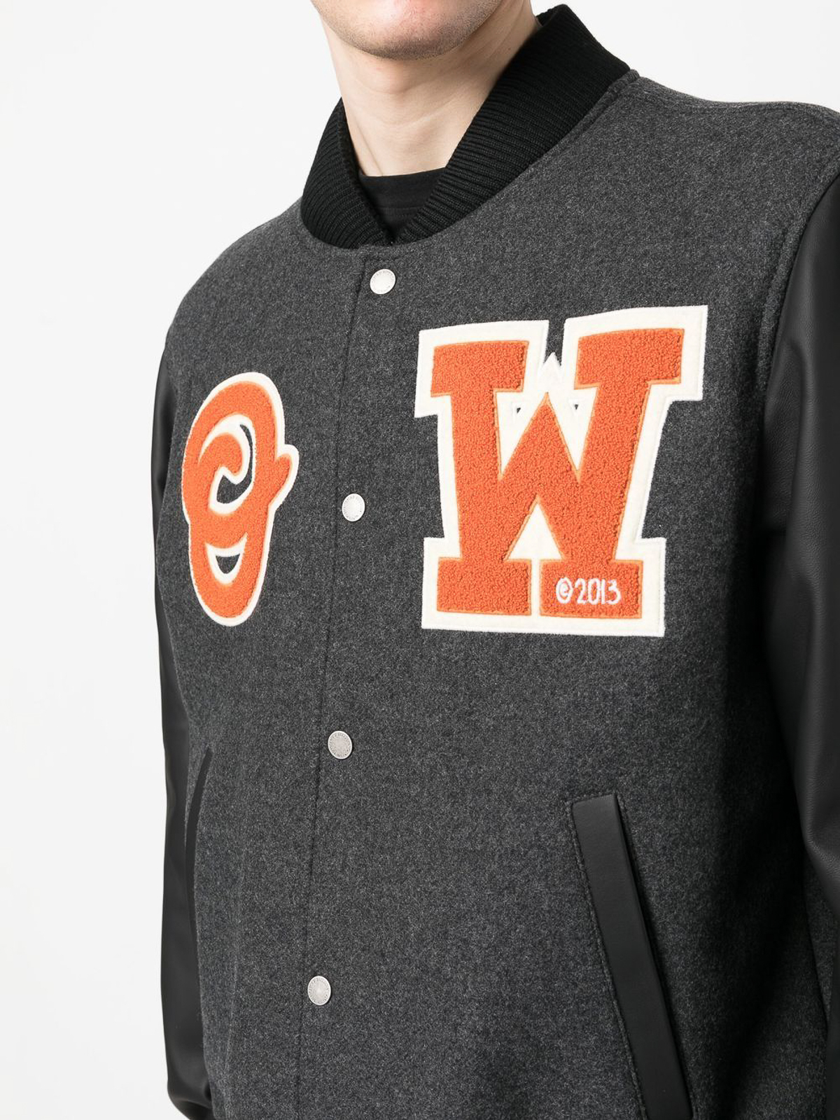 Shop Logo patch varsity jacket Online