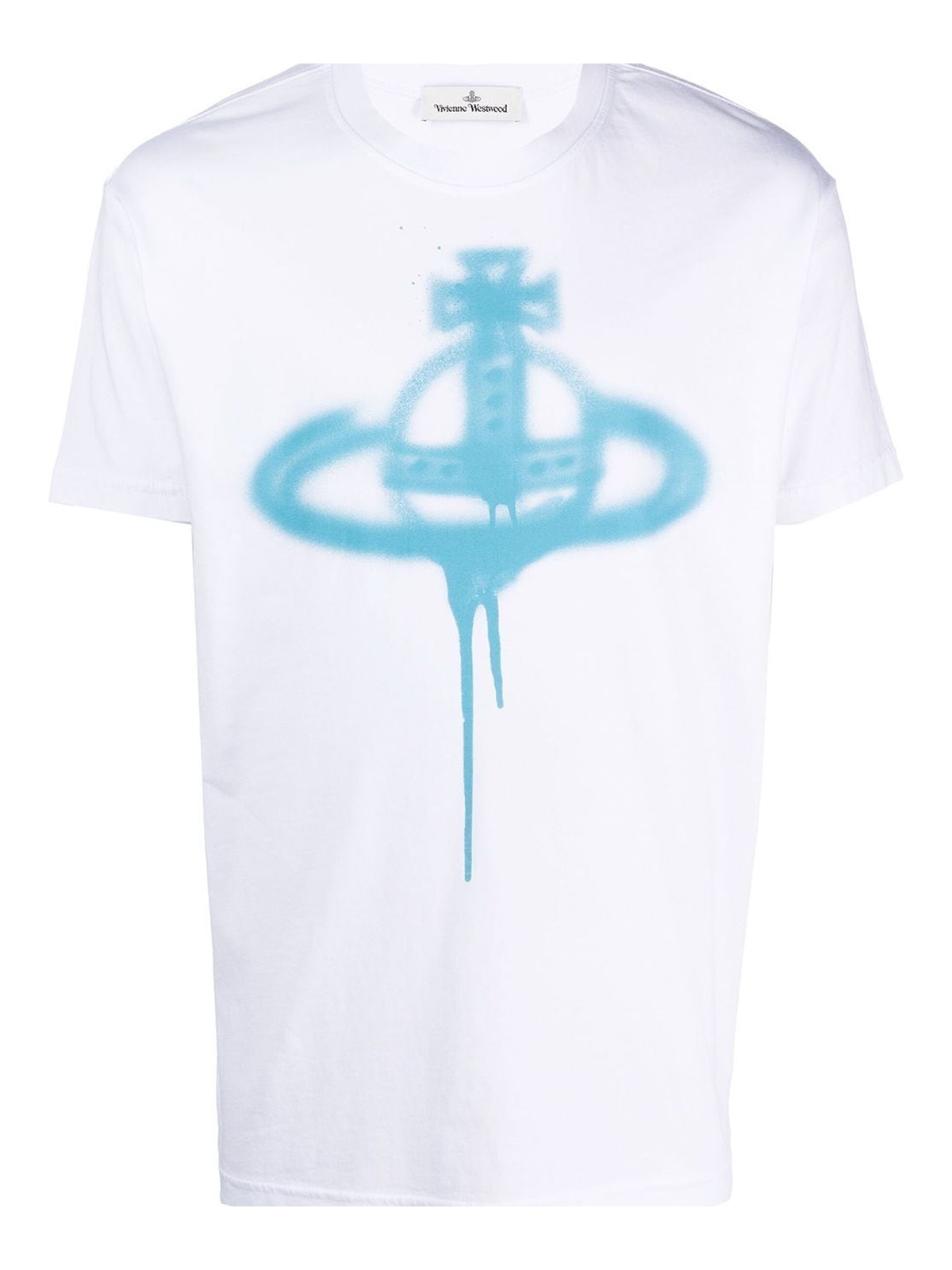 Vivienne Westwood Tシャツ スネークオーブプリント Vivienne Westwood Crewneck spray orb-print t-shirt|3G010011J001MGOA401