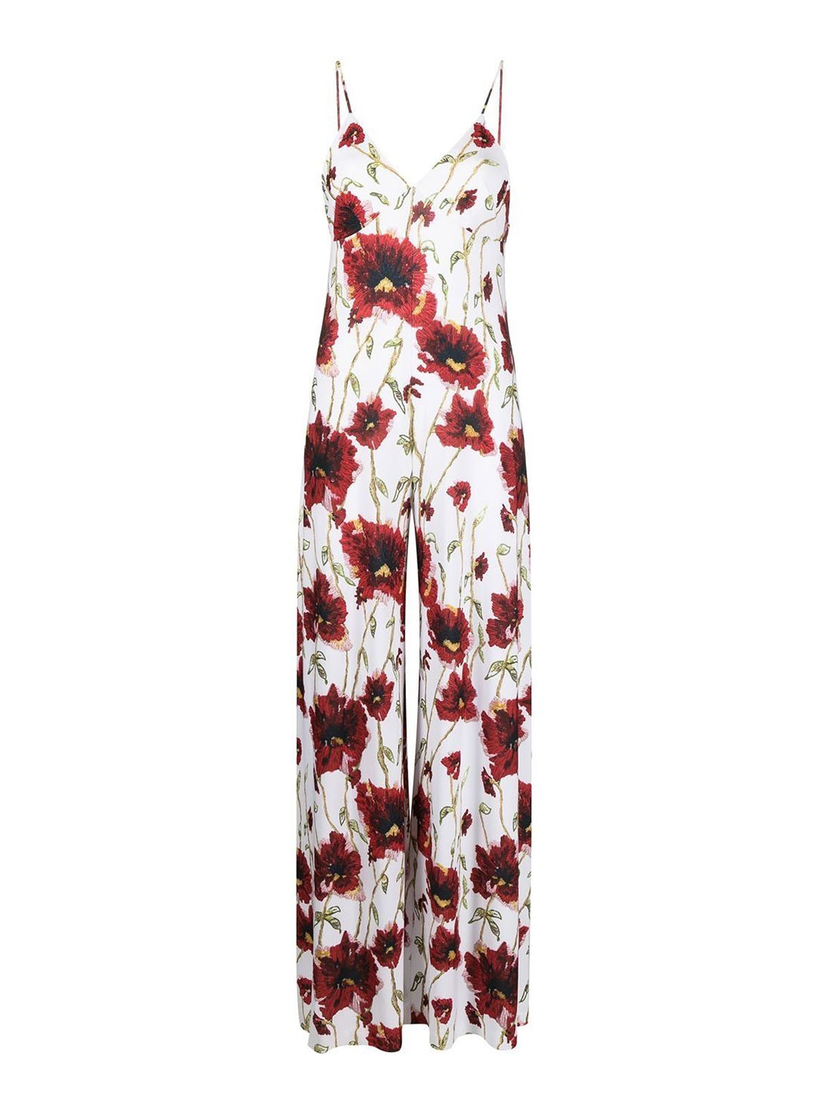 Norma Kamali Floral-print Jumpsuit In Multicolour
