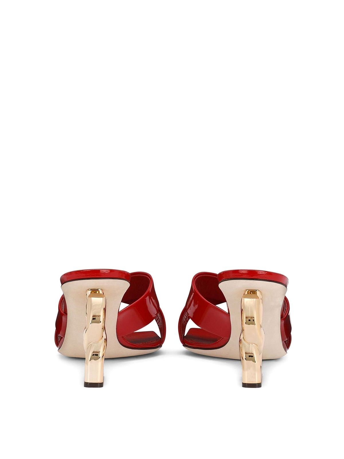 Dolce & Gabbana Leather sandals with logo band