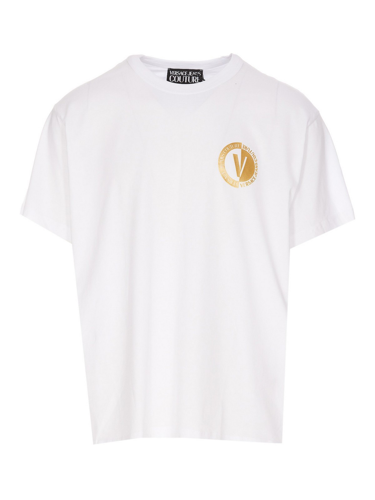 Versace Jeans Couture Cotton crewneck T-shirt with logo Versace Jeans Couture Cotton crewneck T-shirt with logo