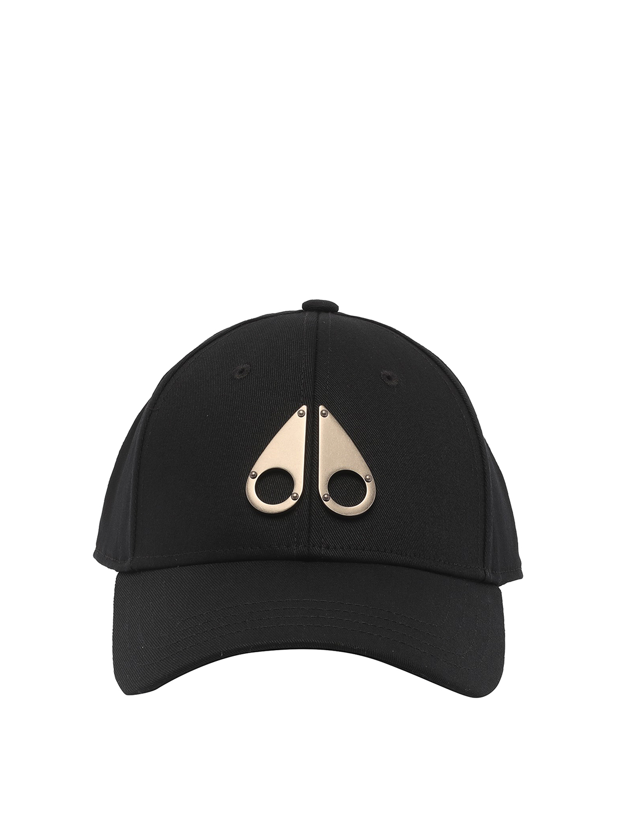 Moose Knuckles Baseball Cap With Frontal Silver Logo In Black