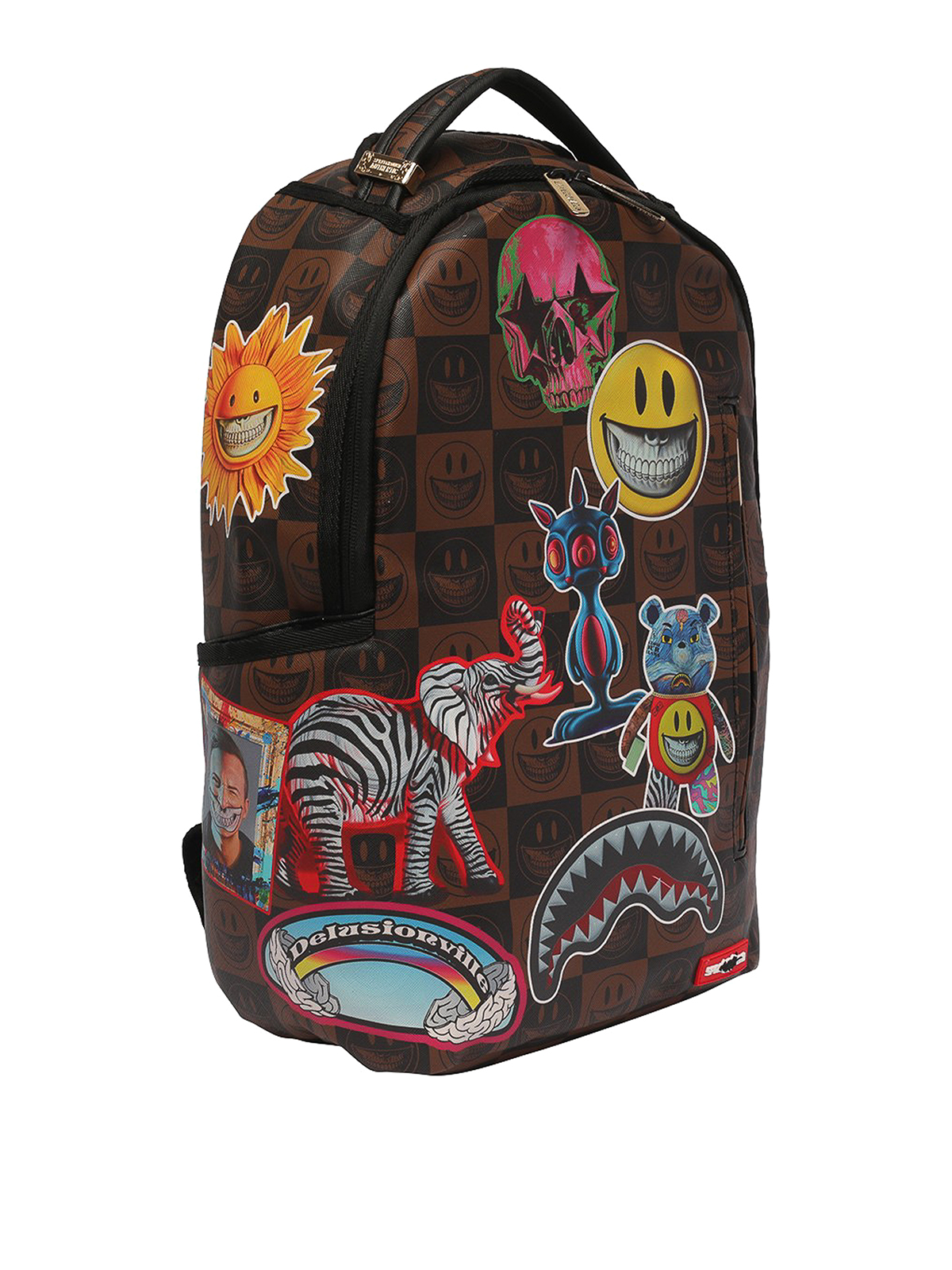 Backpacks Sprayground - Backpack with patches and adjustable strap