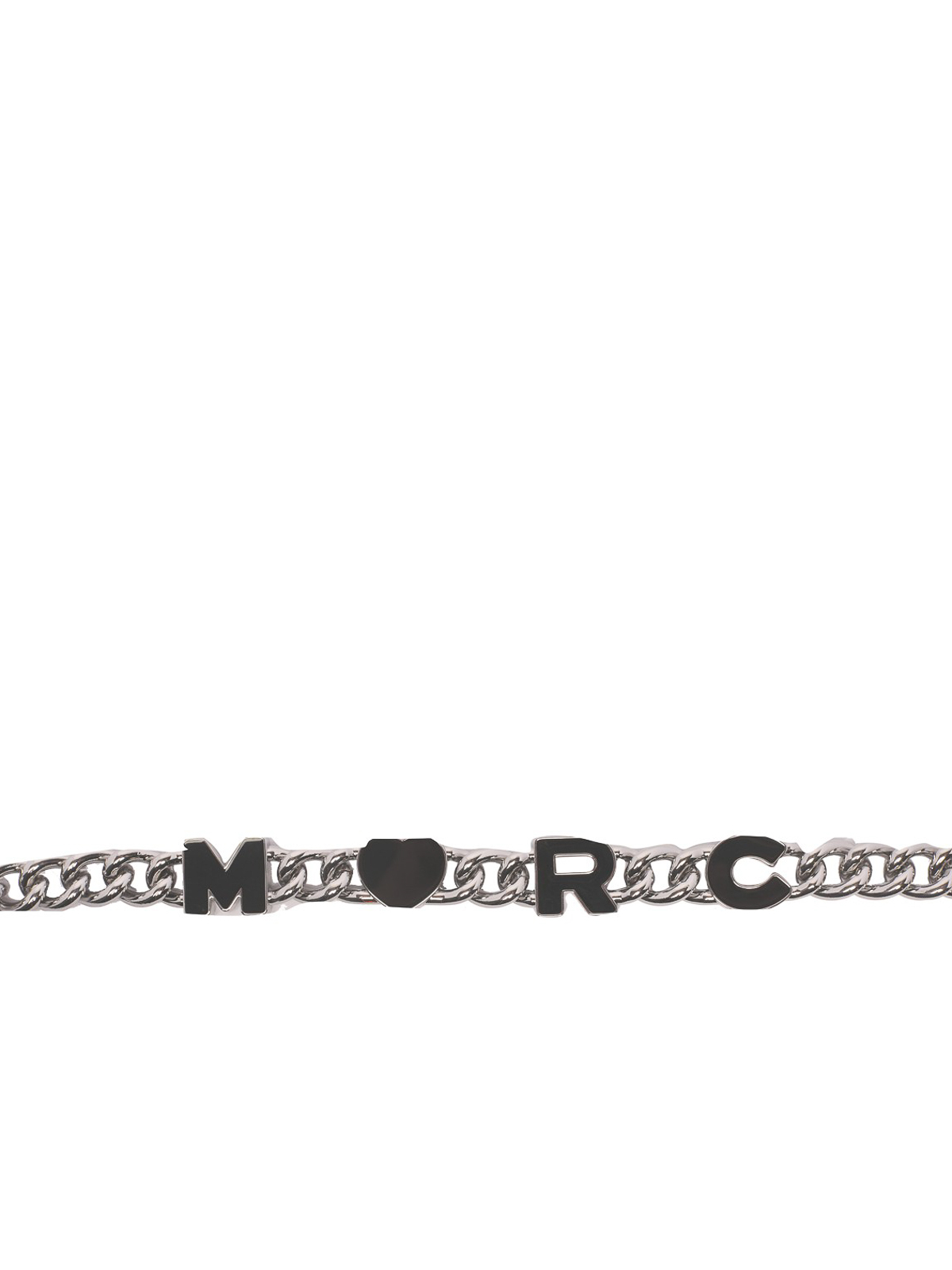 Shop Marc Jacobs Chain Silver Tone Shoulder Strap With Logo