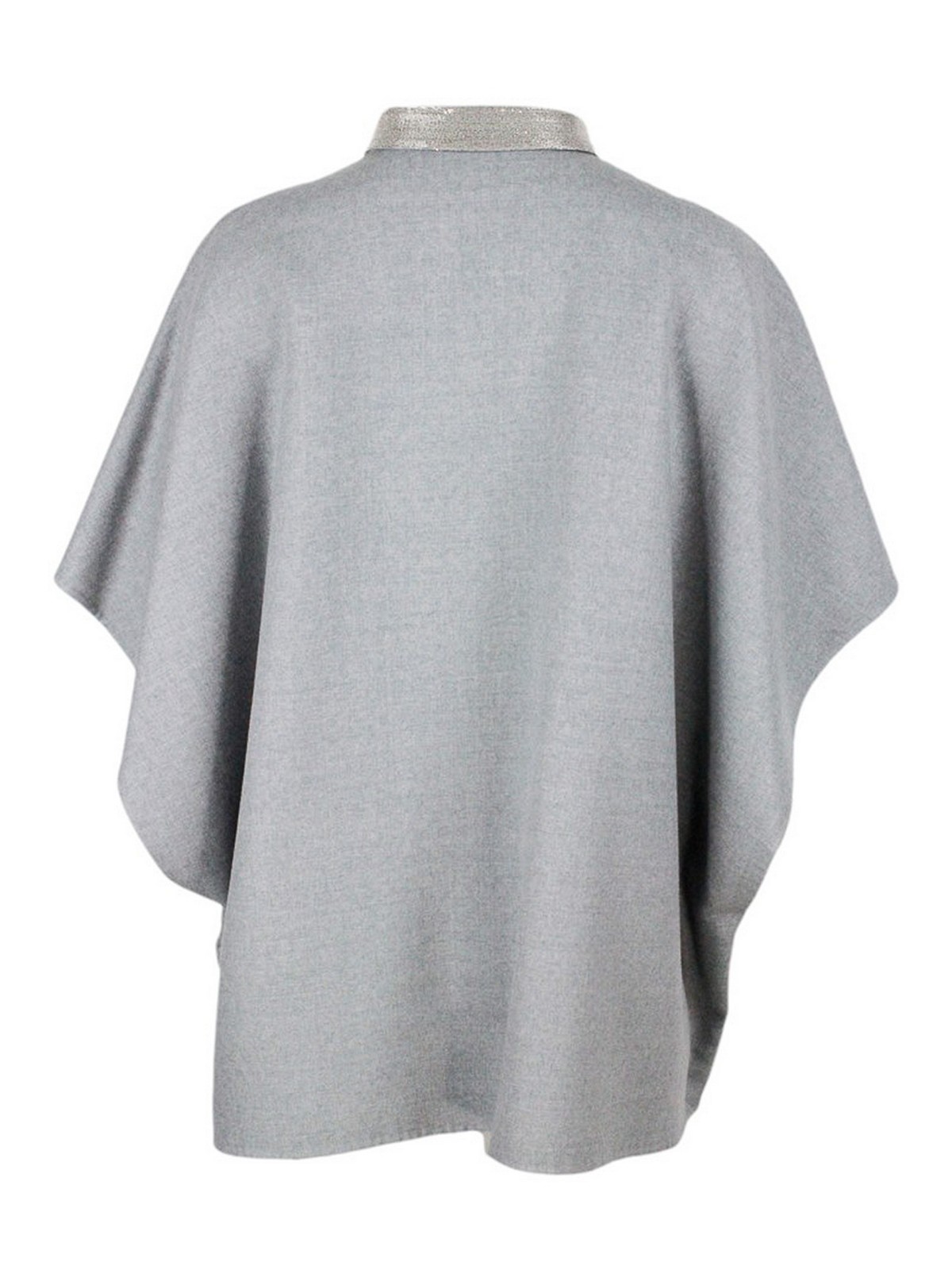 Fabiana Filippi ケープ/ポンチョ - グレー|CTD273W269H3908149