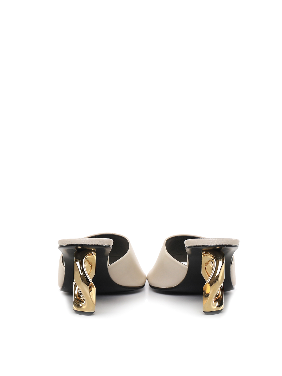 JW Anderson Black Twist Sandals | MILANSTYLE.COM