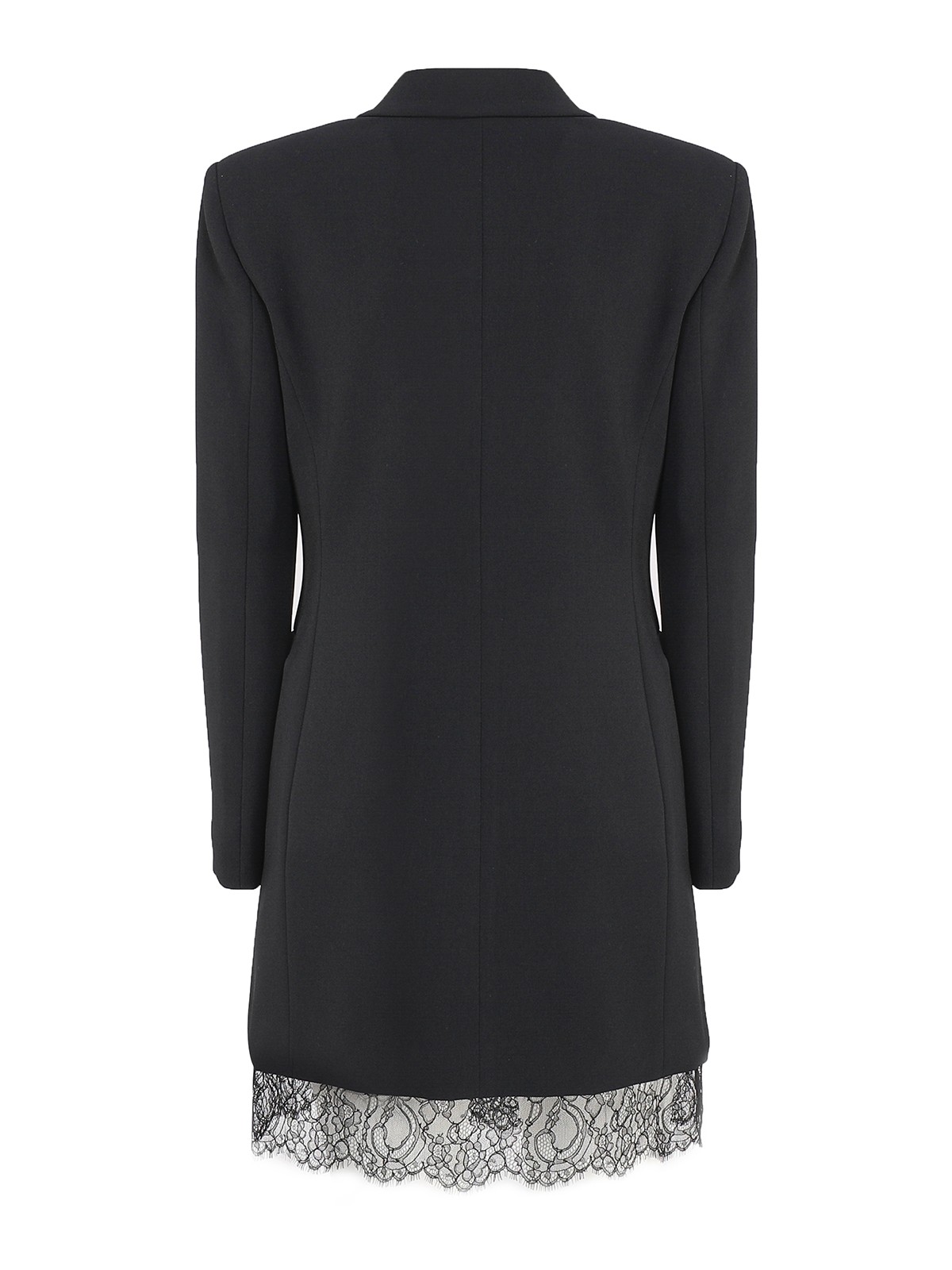 Pinko Blazer styled dress with lace border - Black