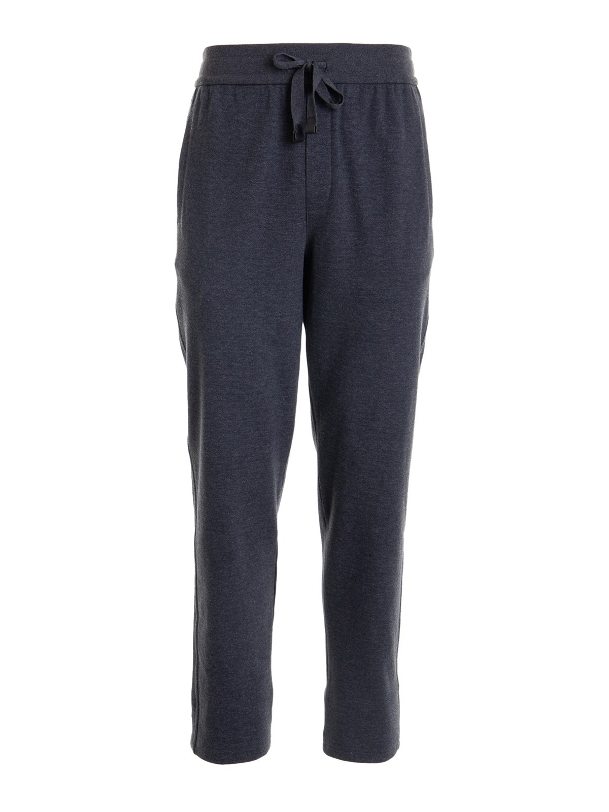 Brioni Cotton Trousers With Drawstring In Grey