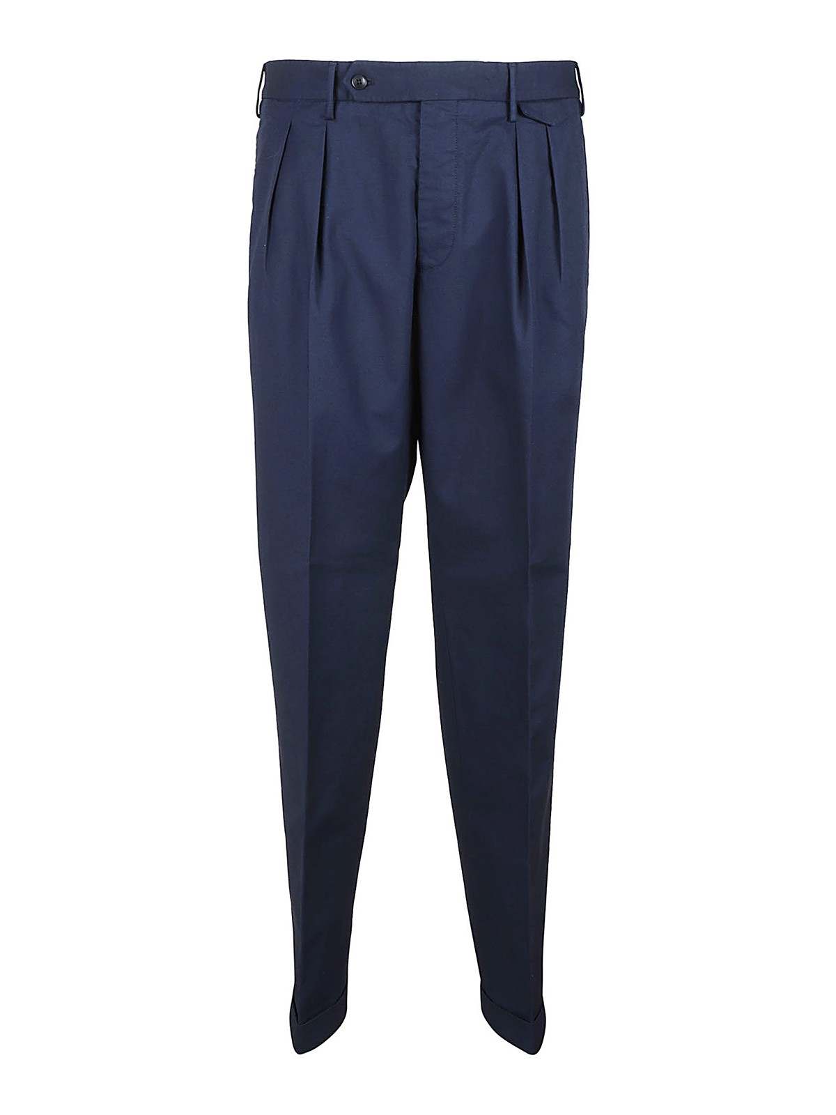 Incotex Pinces Detail Casual Trousers In Blue