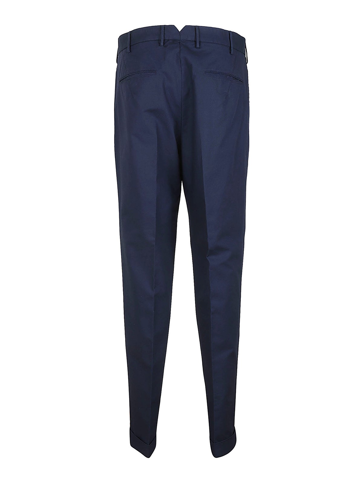 Shop Incotex Pinces Detail Casual Trousers In Blue