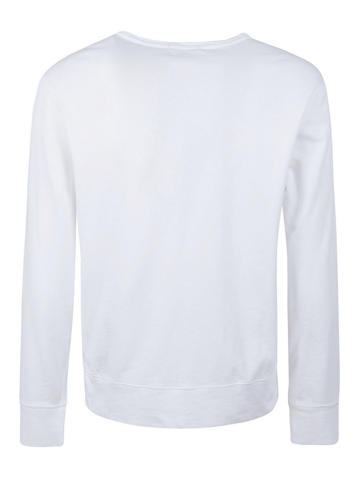 Shop Polo Ralph Lauren Soft Cotton Sweatshirt In White