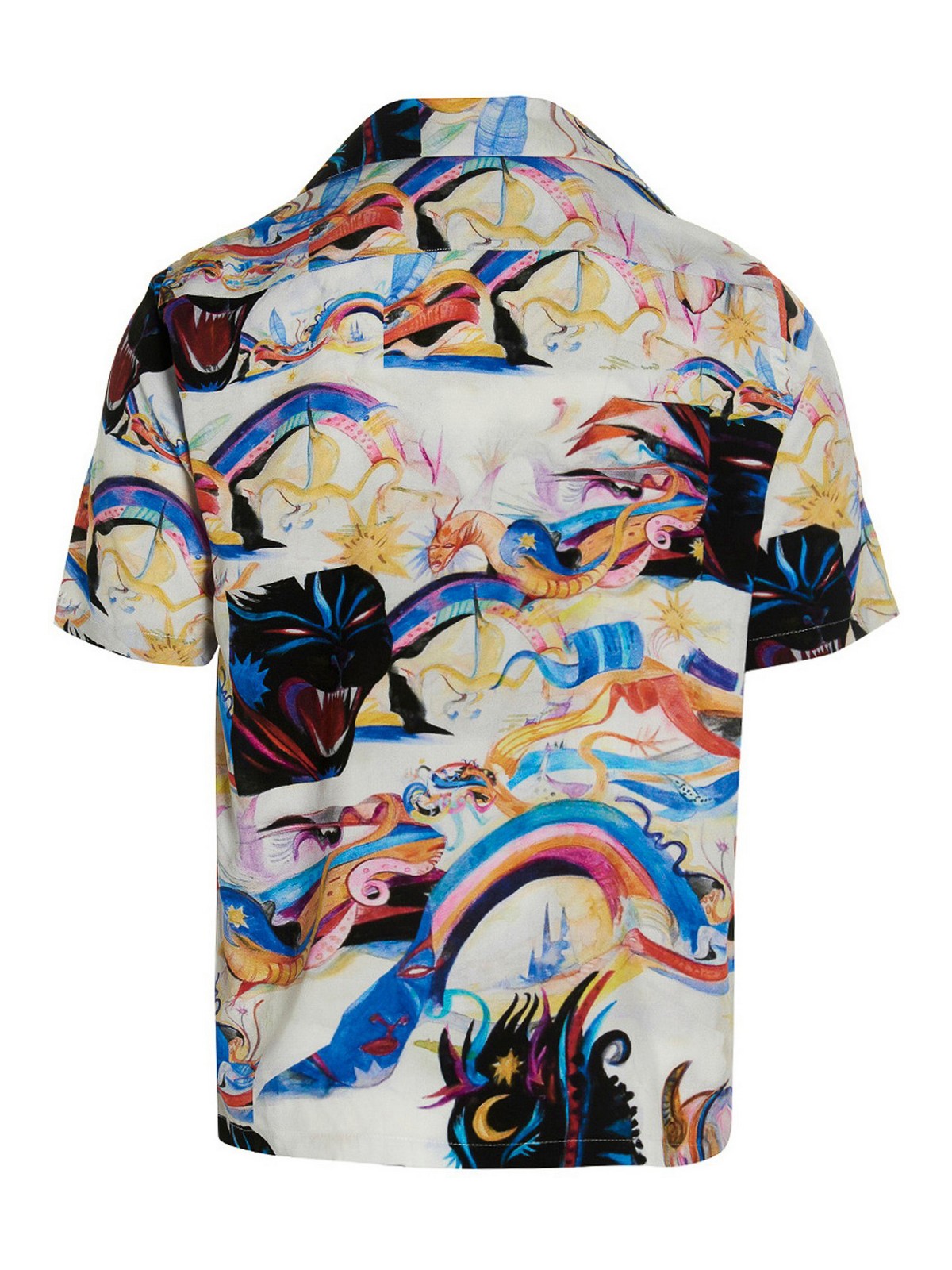 Shop Aries Panthera Hawaiian Shirt In Multicolour