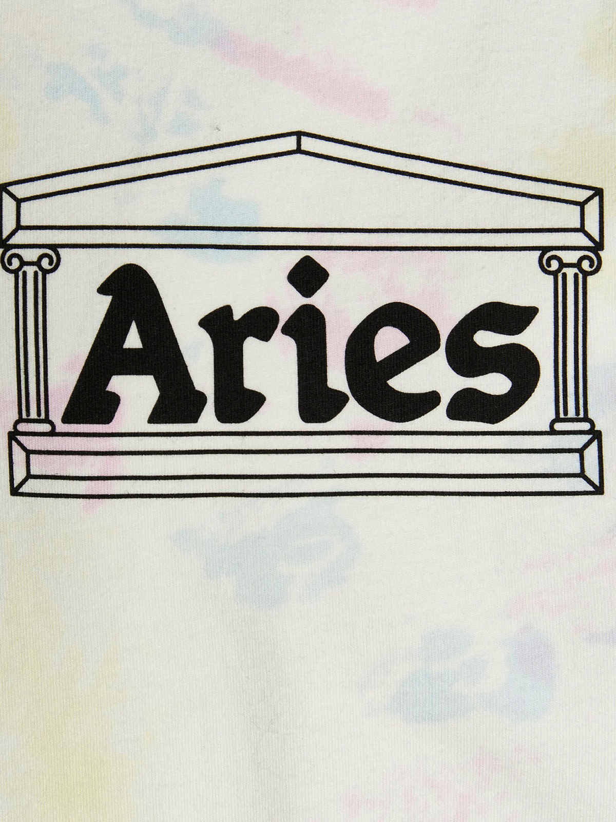 Shop Aries Logo Print T-shirt In Multicolour