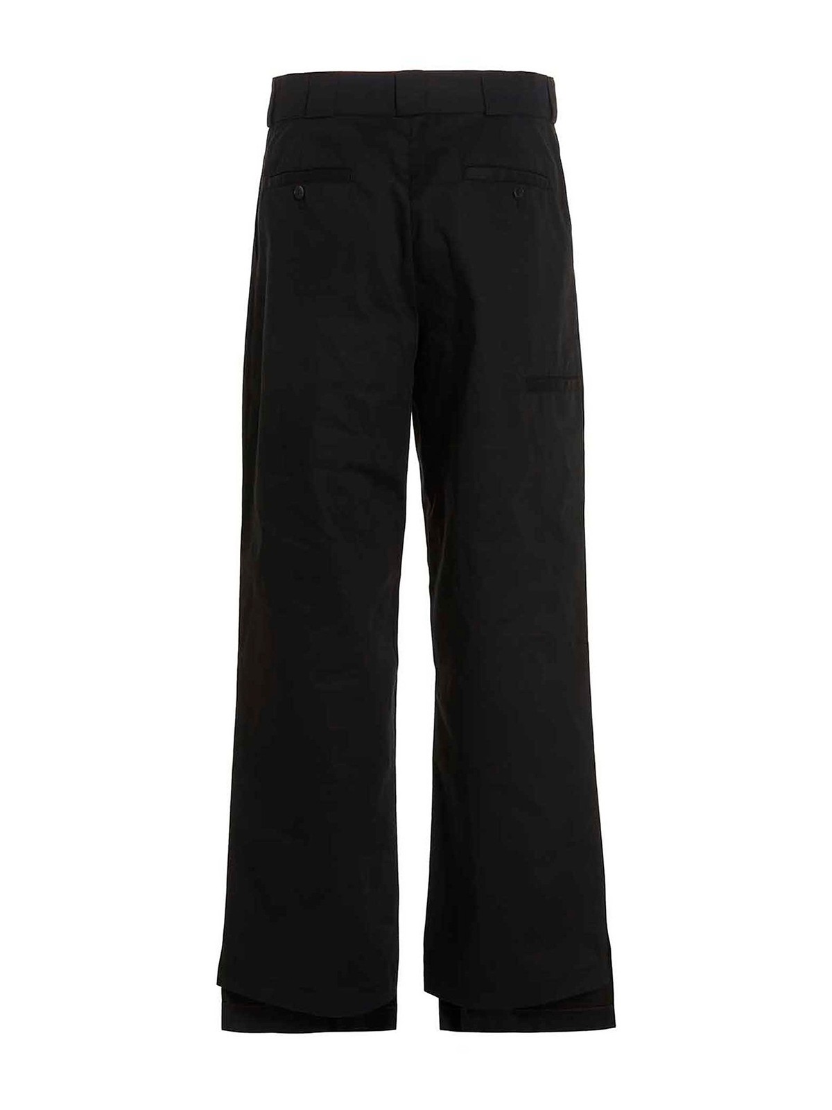 Shop Palm Angels Reversed Waistband Pants In Negro