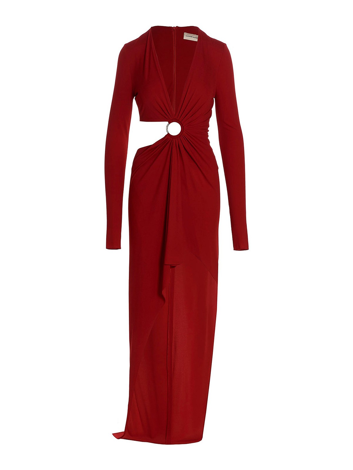 Shop Alexandre Vauthier Cut-out Long Dress In Red