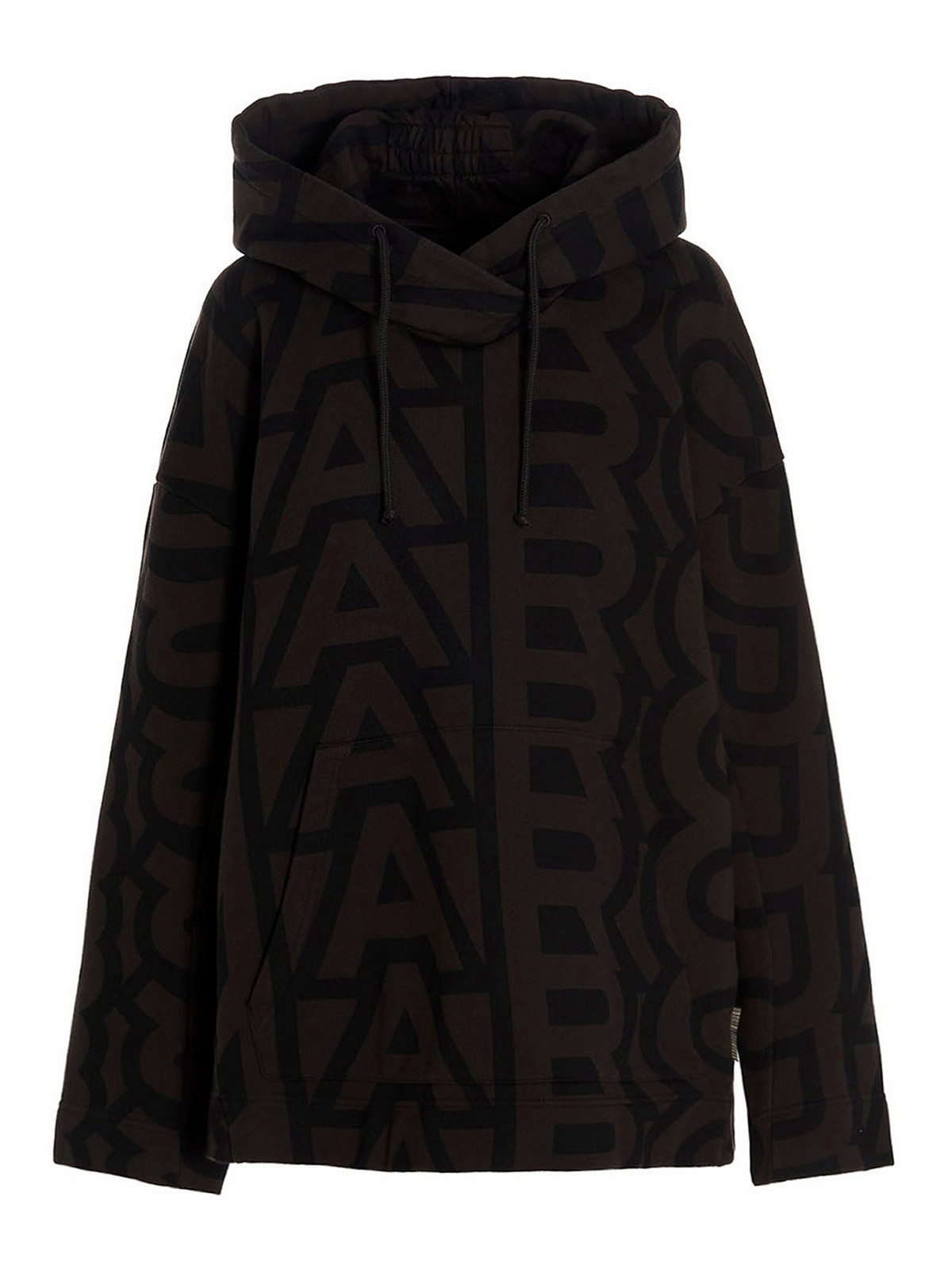 Shop Marc Jacobs Monogram Hoodie In Black