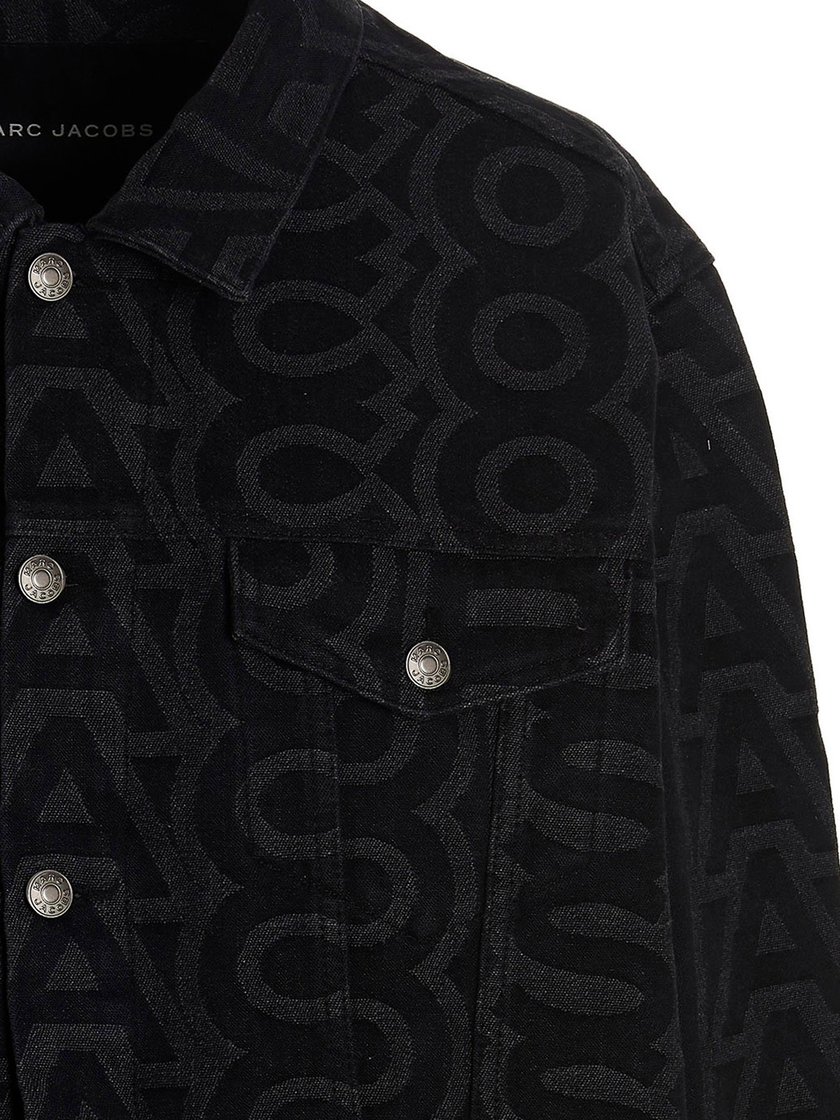 Marc Jacobs Black 'The Monogram' Denim Jacket