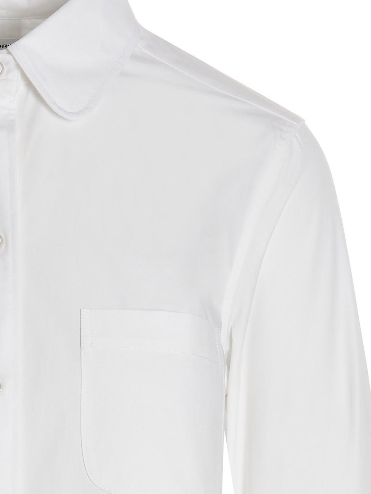 Shop Thom Browne Open Back Shirt In White