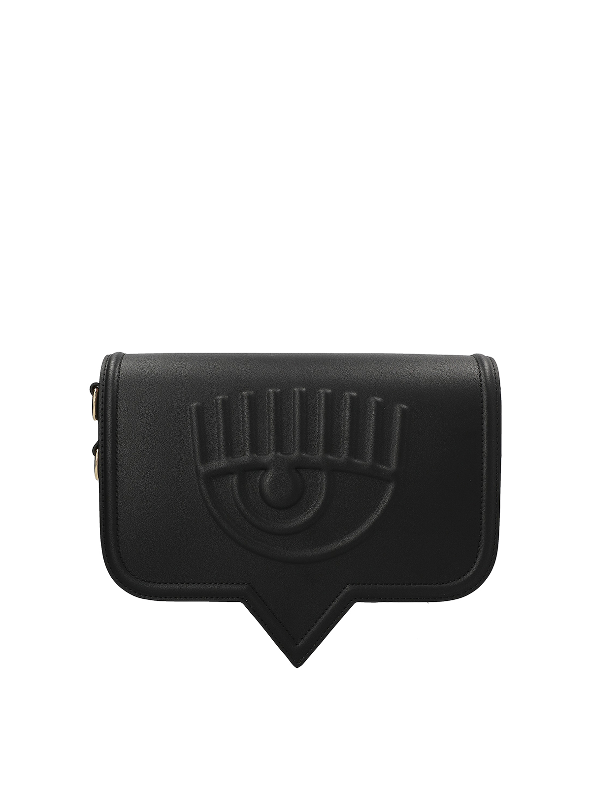 Chiara Ferragni Eyelike Embossed faux-leather wallet-on-chain