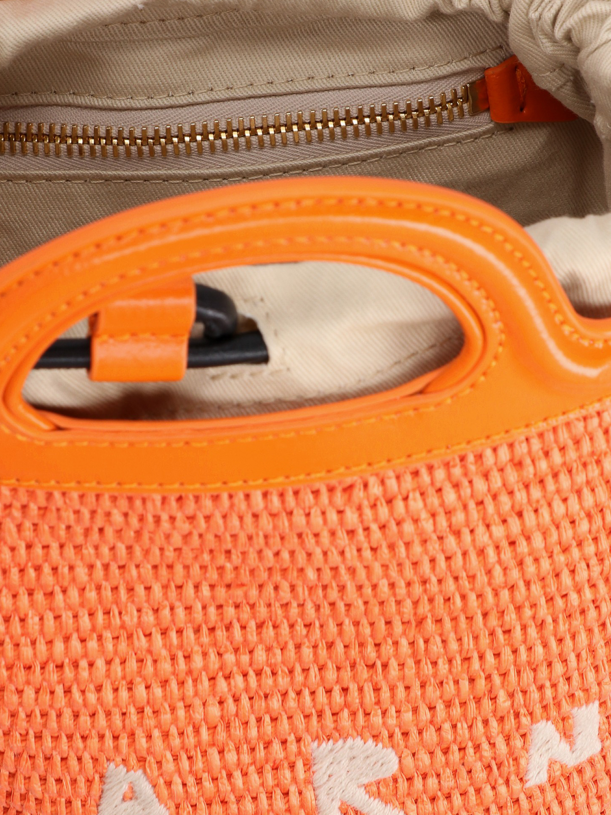 Shop Marni Tropicalia Mini Crossbody Bag In Orange