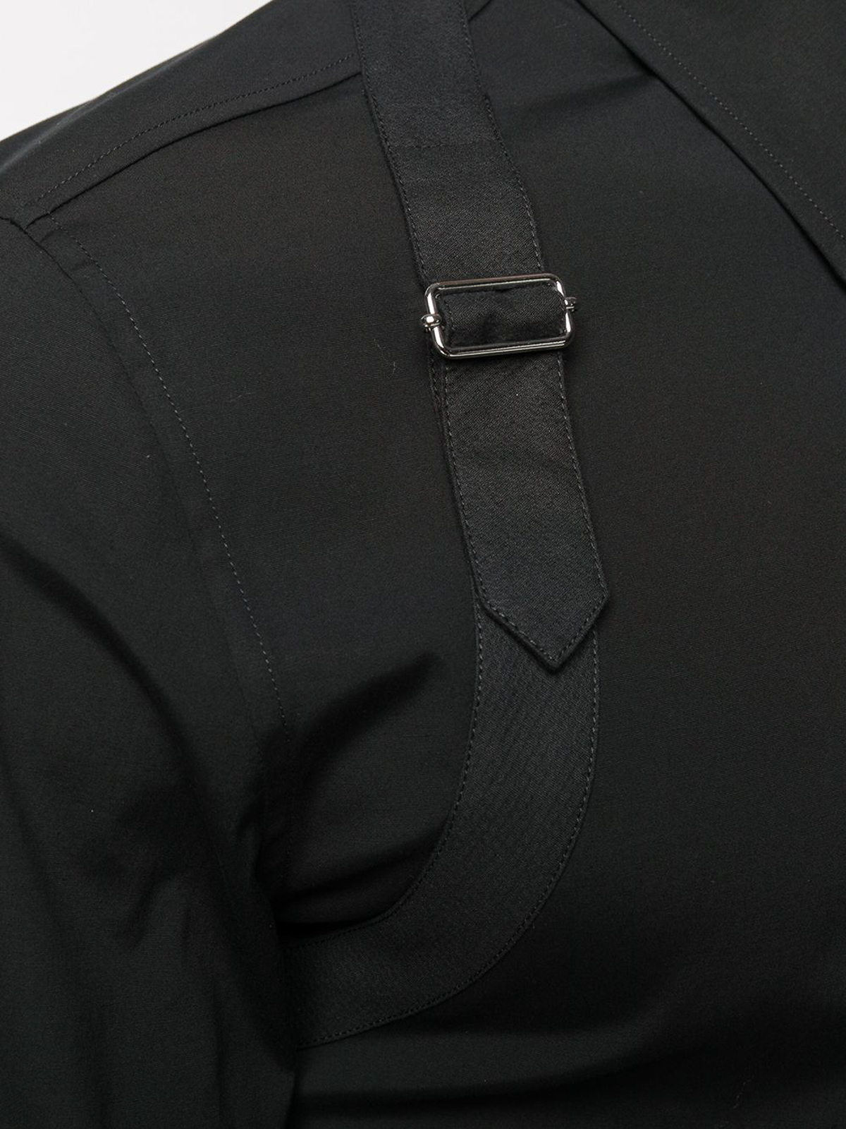 Shop Alexander Mcqueen Buckle Detail Shirt In Black