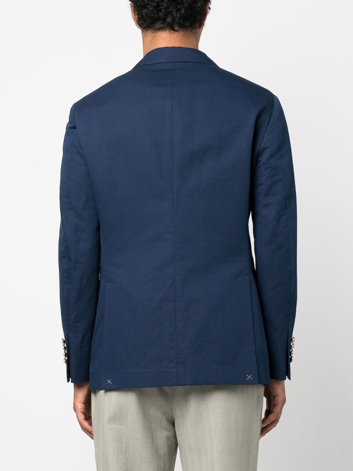 【関税&送料込】Brunello Cucinelli Double-Breasted Linen Bla Brunello Cucinelli Metallic Cotton-Linen Canvas Double