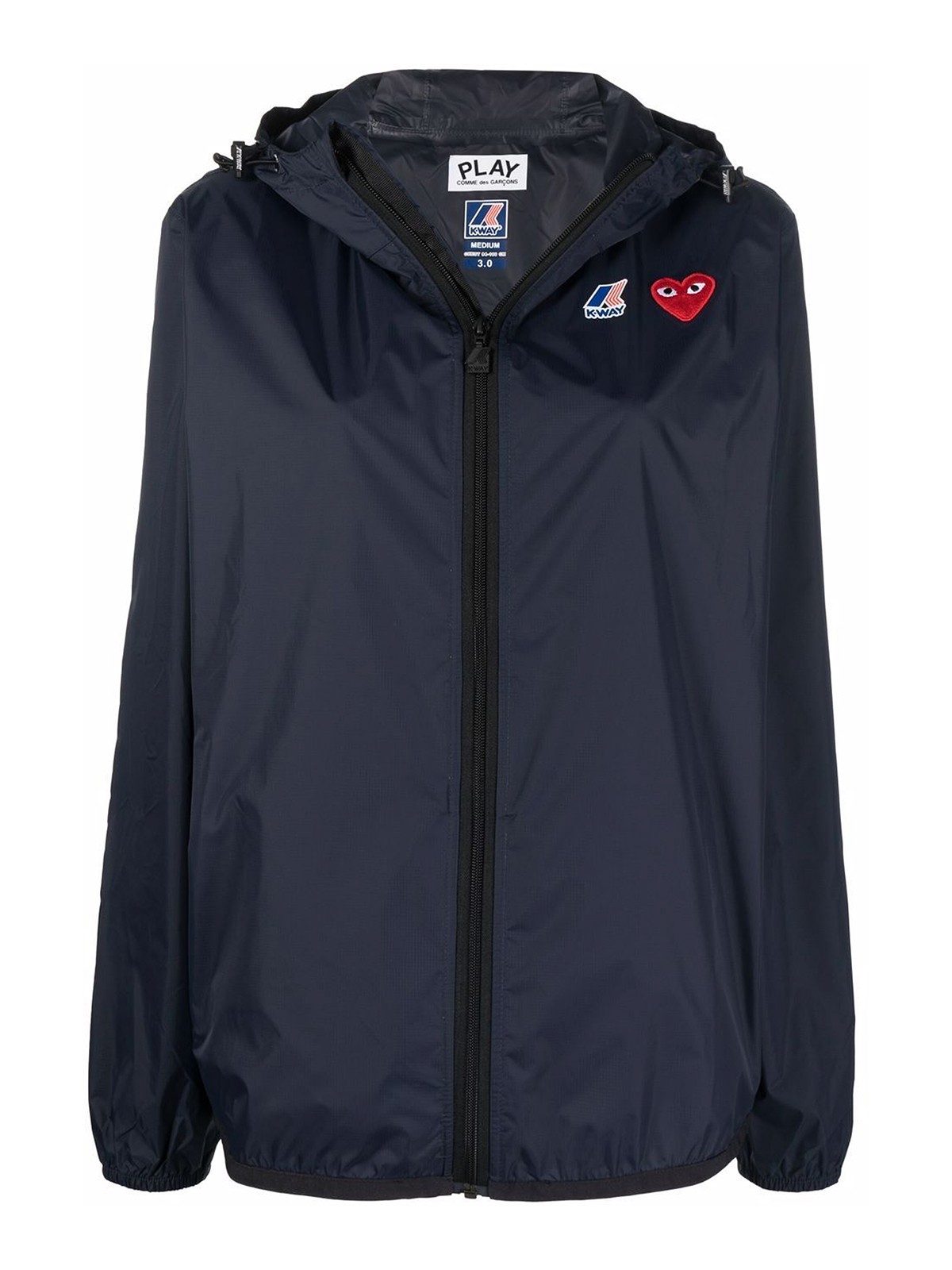 Comme des Garçons Play Navy blue zip-up jacket - Men | P1J501NAVY1
