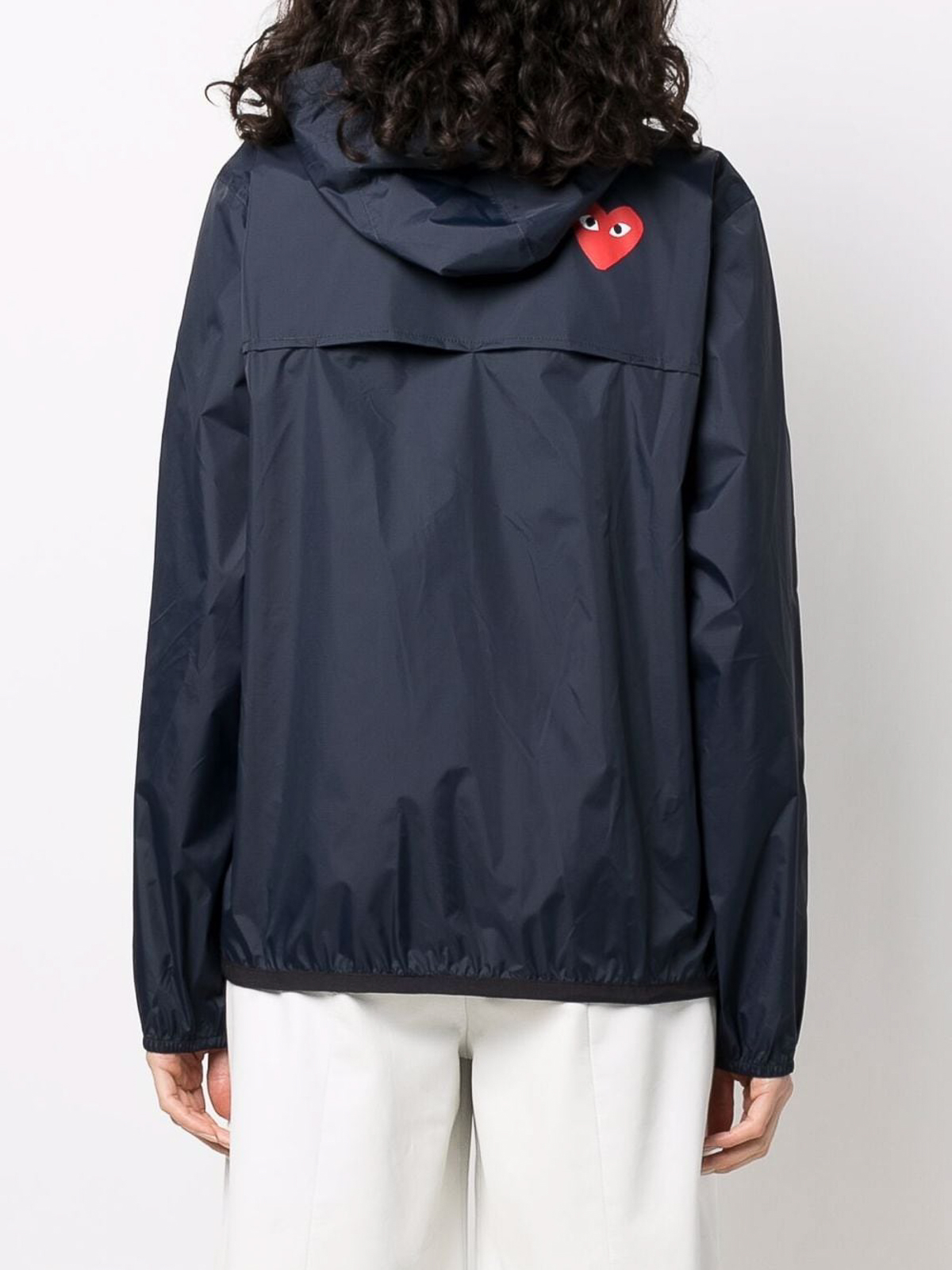 Comme des Garçons Play Navy blue zip-up jacket - Men | P1J501NAVY1