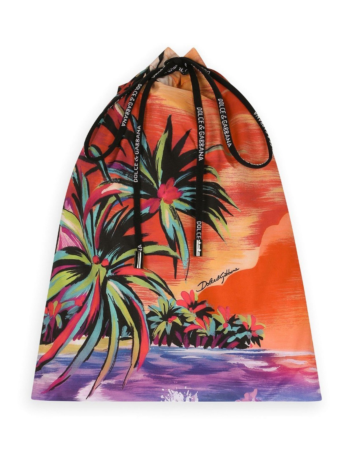 Shop Dolce & Gabbana Beach-print Swim Shorts In Multicolour