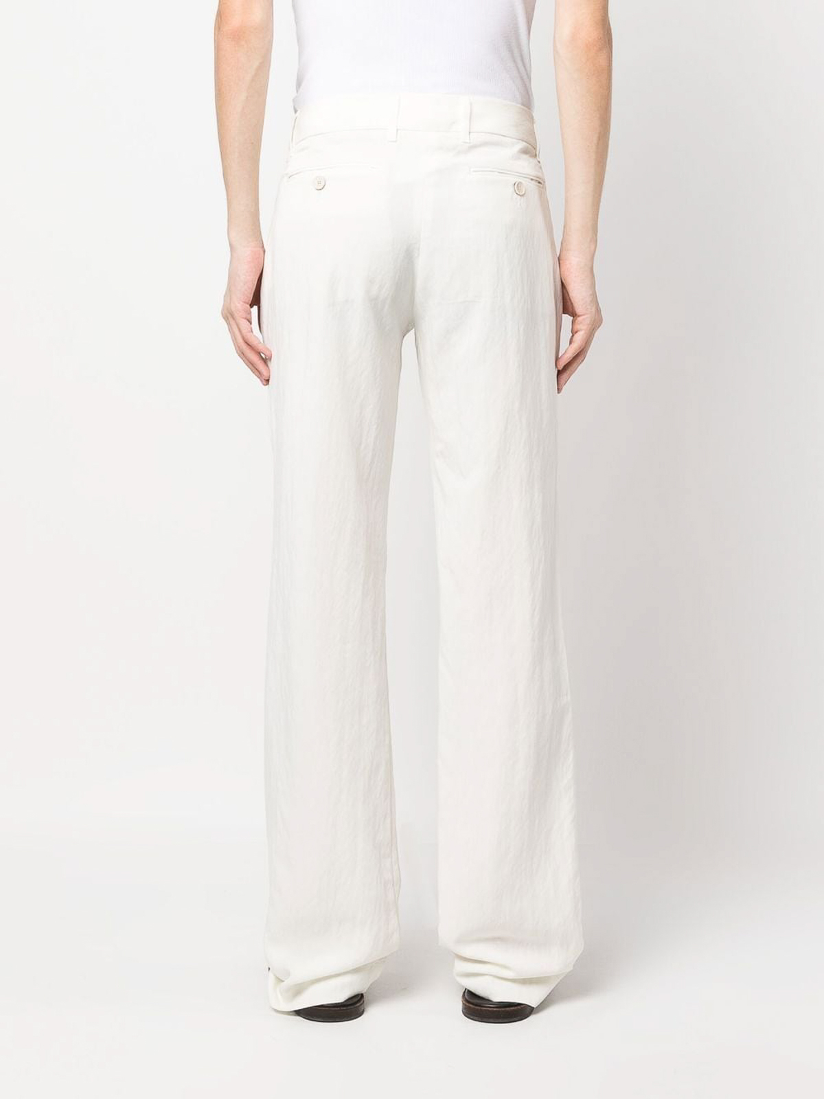 Mid-Rise Wide Leg Trousers