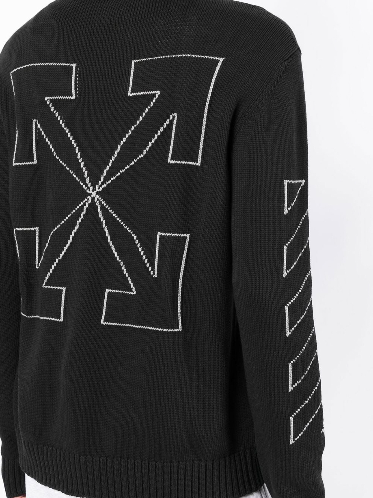 Crew necks Off White Arrow print crewneck OMHE087C99KNI0011006