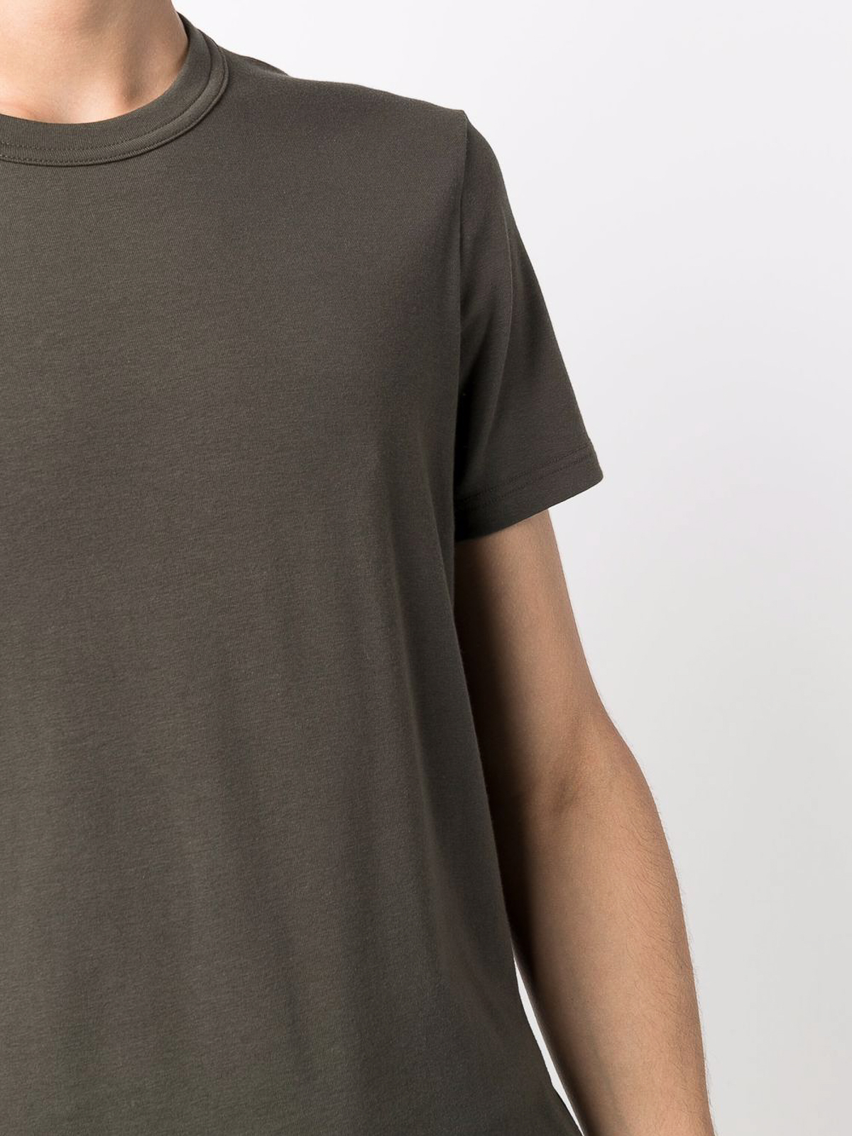 Shop Tom Ford Dark Grey Cotton Blend Tee