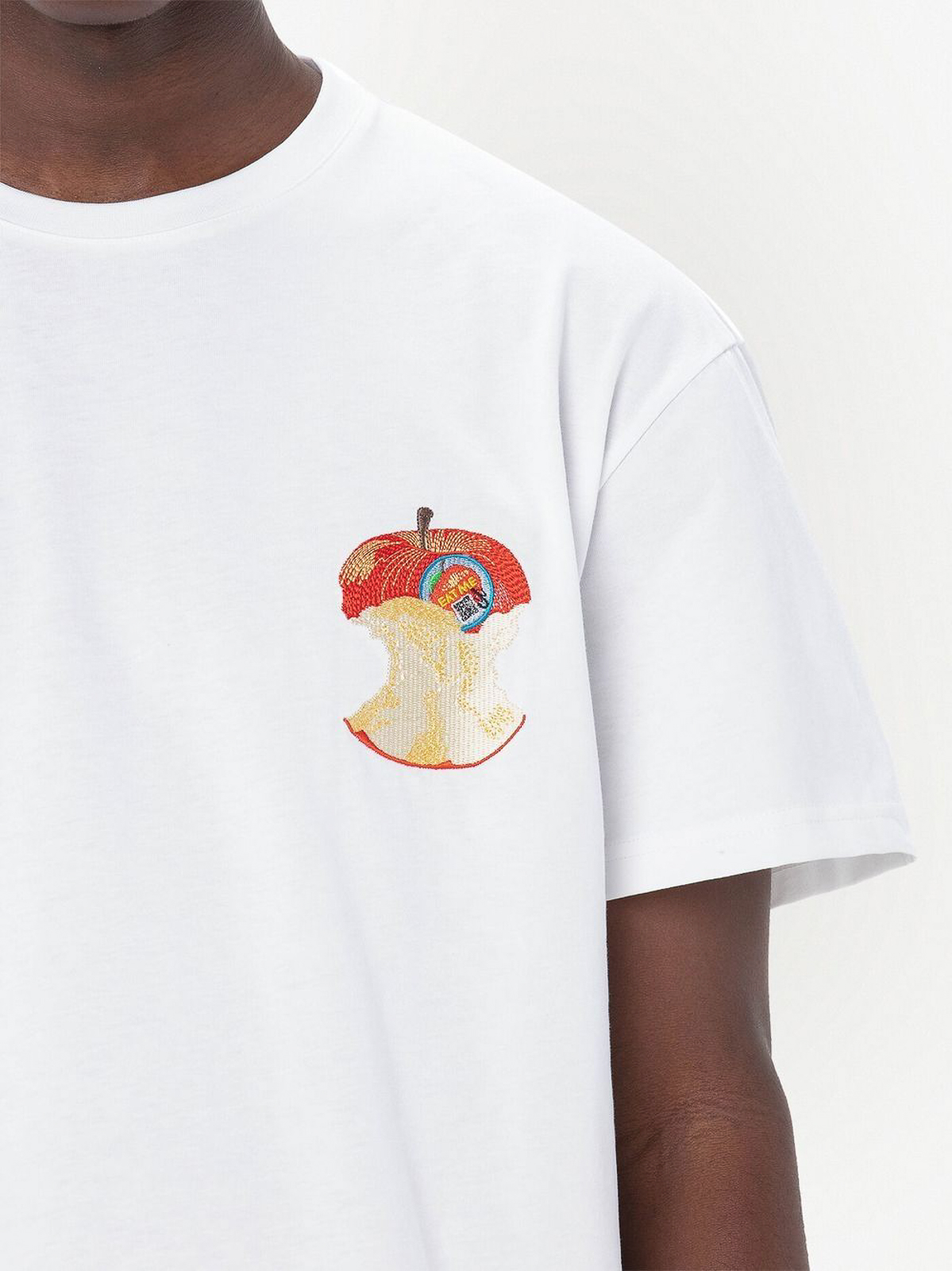 J.W. Anderson Apple core logo-print Tee - White