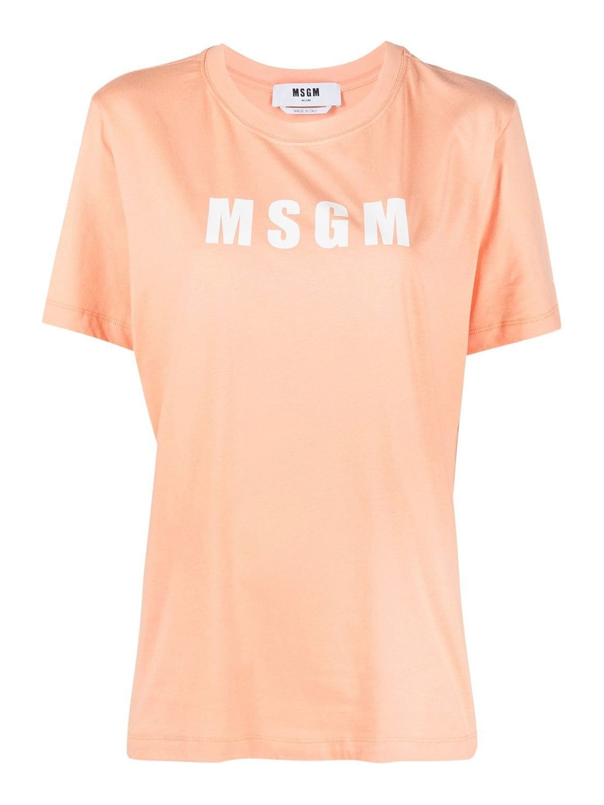 MSGM 売れ筋商品|||エムエスジイエム Tシャツ トップス レディース T-shirts Orange M.S.G.M. Logo-print Tee - Orange - Women | 3441MDM20023700210