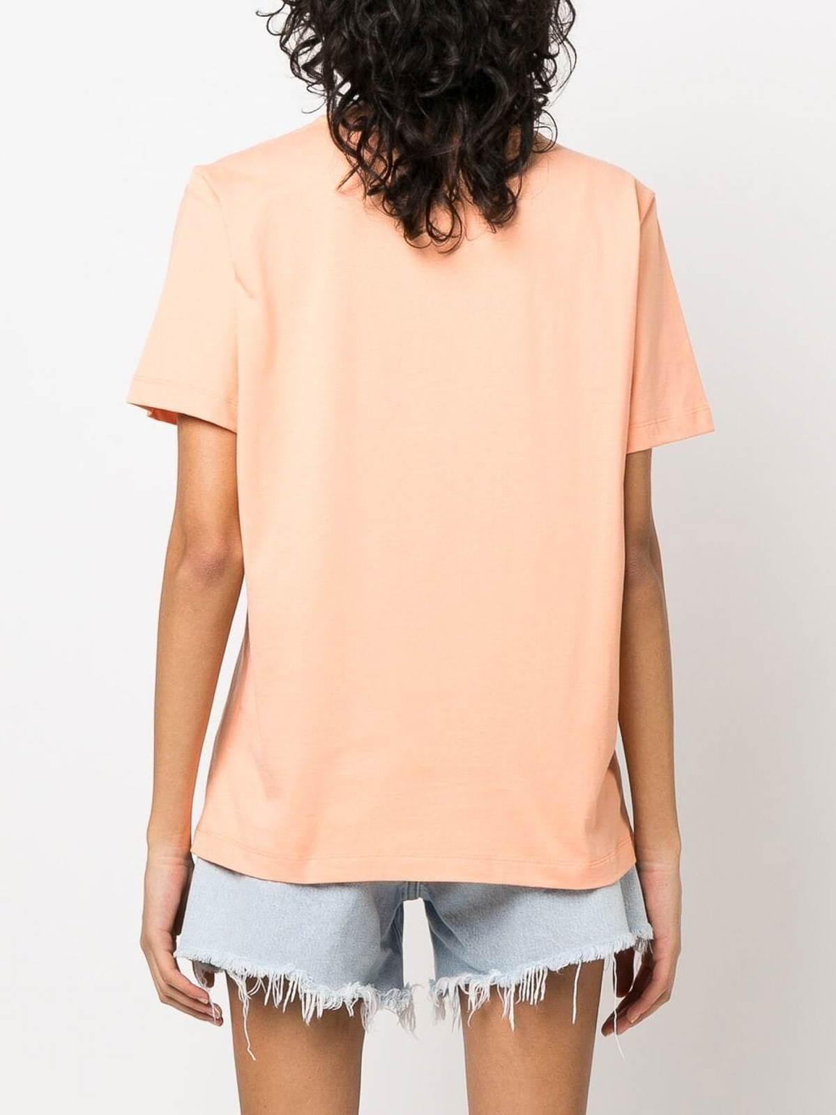 M.S.G.M. Logo-print Tee - Orange - Women | 3441MDM20023700210