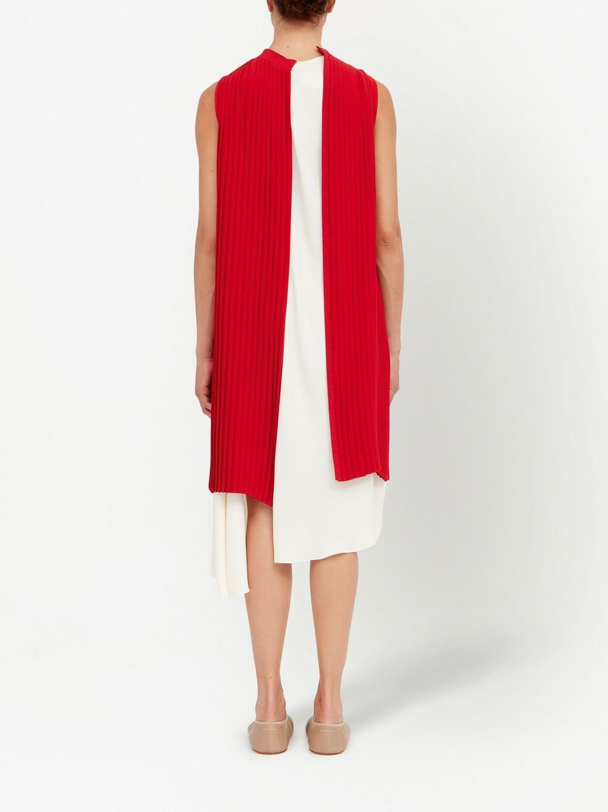 Maxi dresses MM6 Maison Margiela - Layered pleated asymmetric 