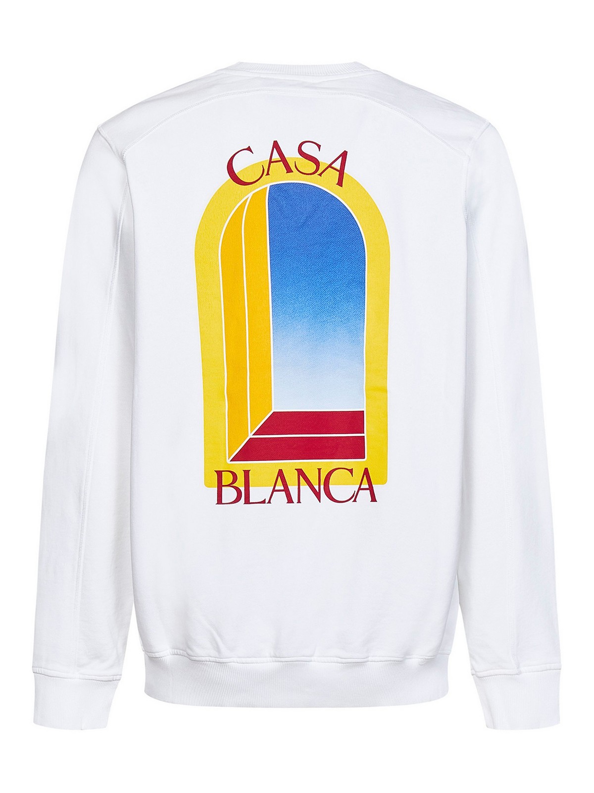 スウェット・トレーナー CASABLANCA WHITE COTTON SWEATSHIRT Casablanca トレーナー CASABLANCA WHITE COTTON SWEATSHIRT