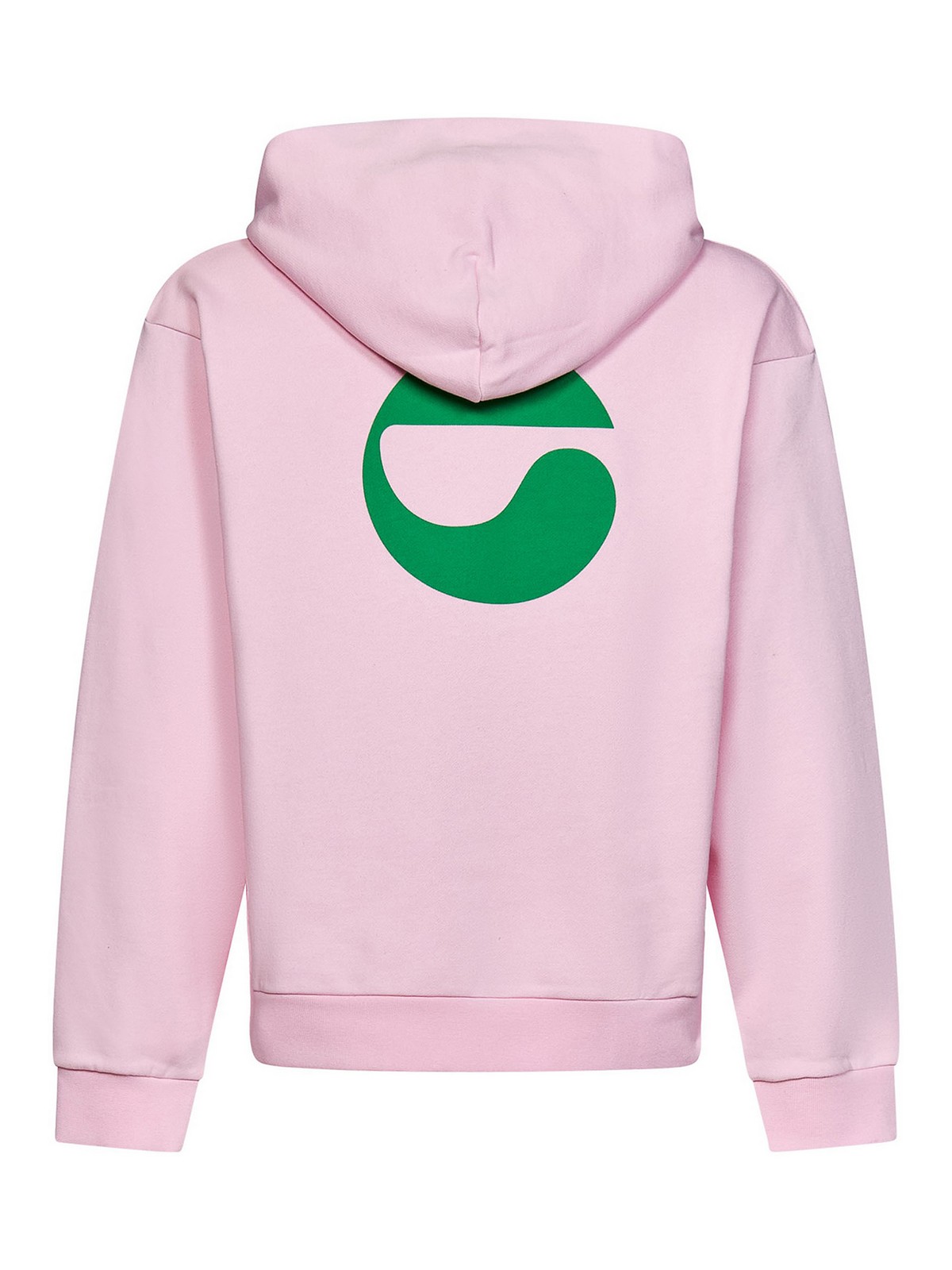 Shop Coperni Crewneck Hoodie With Logo In Pink