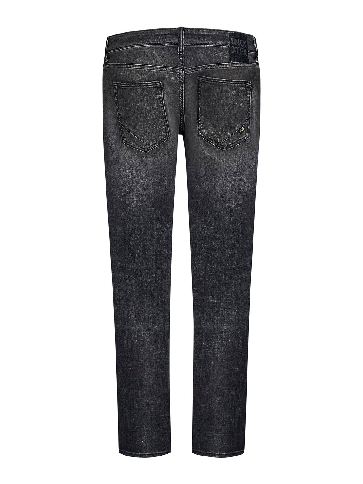 Shop Incotex Key Chain Detailed Straight Leg Jeans In Grey