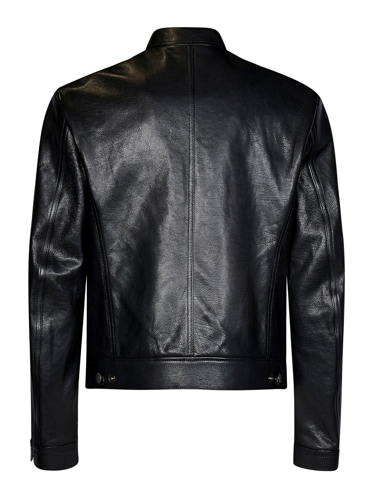 TOM FORD レザー ジャケット 黒　デニムジャケット　トムフォード46 TOM FORD レザー ジャケット 黒デニムジャケットトムフォード46