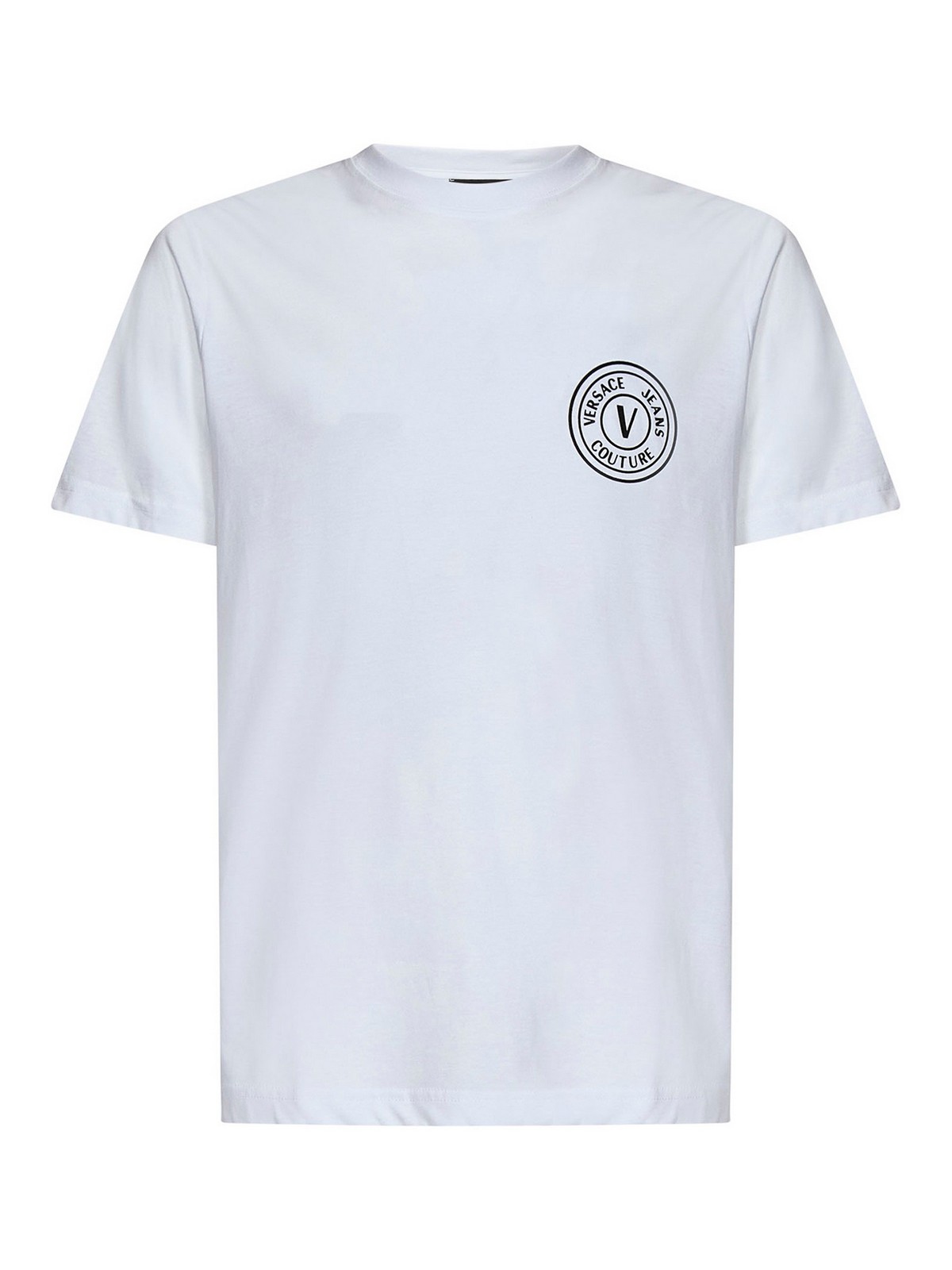 Versace Jeans Couture Logo Cotton T-shirt In White