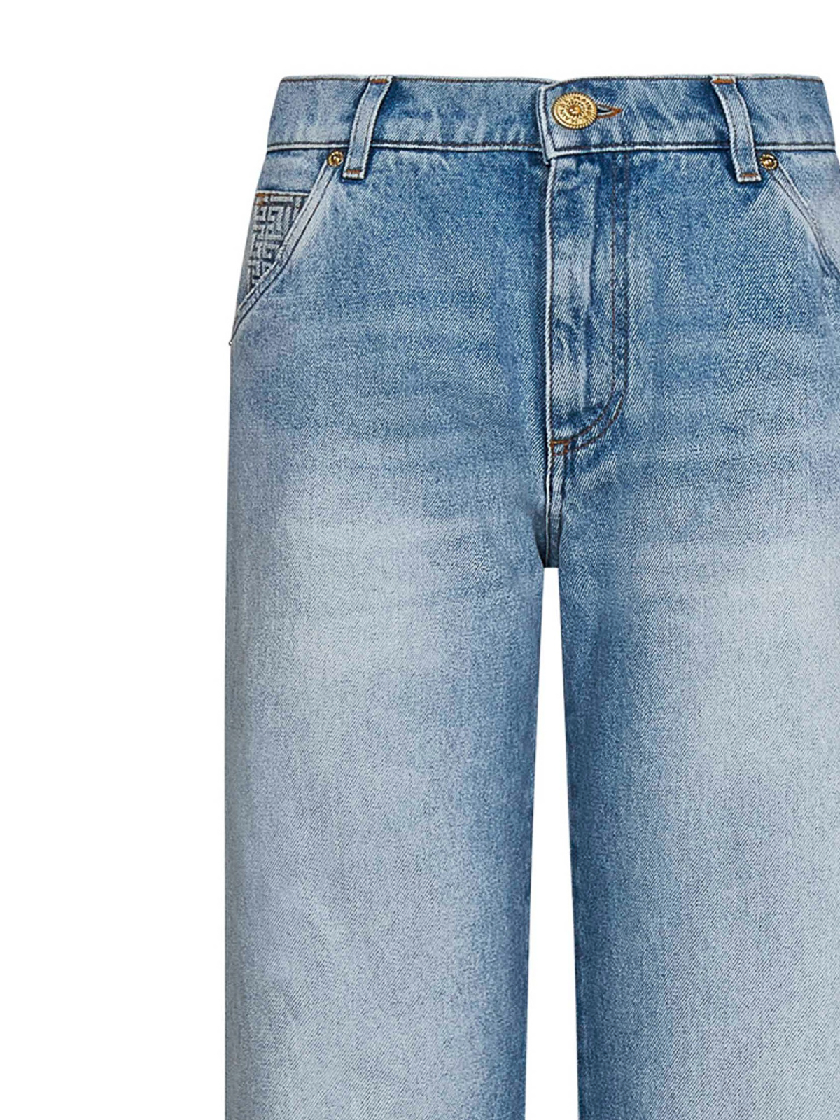Chemise Homme Pierre Balmain En Jean Bleu - Coupe Slim, Fermeture Poppers, Neuf Avec étiquette